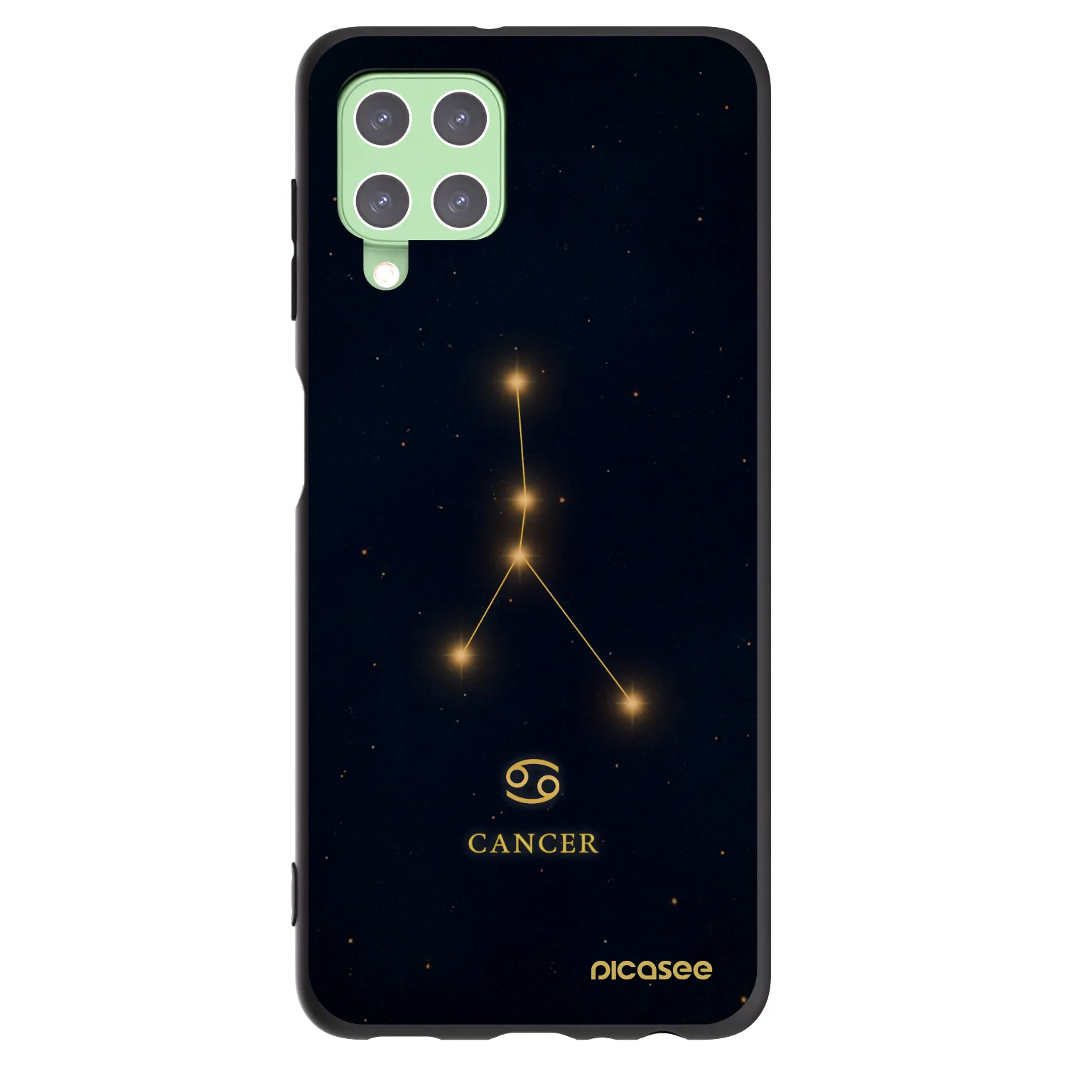 Picasee silikonový černý obal pro Samsung Galaxy A22 A225F 4G - CANCER