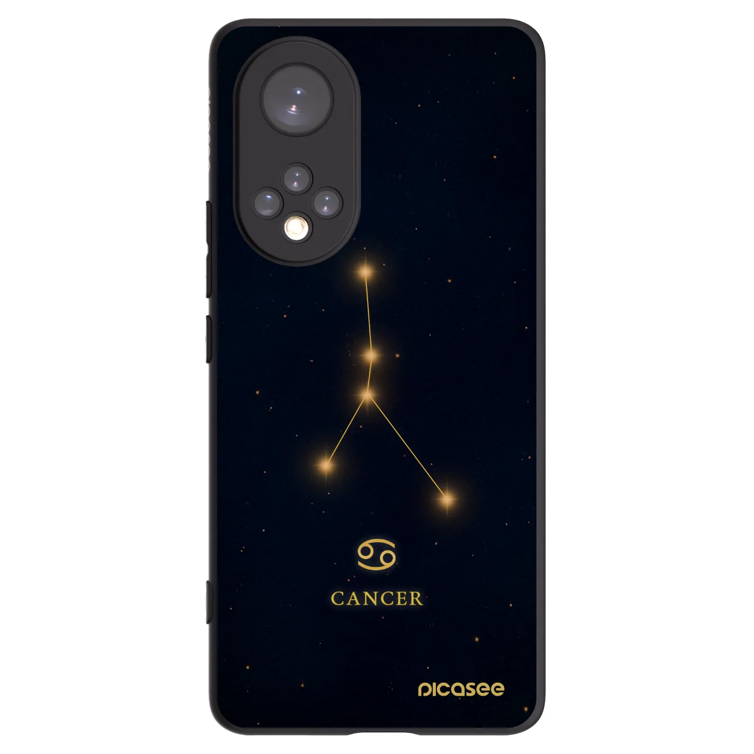 Picasee silikonový černý obal pro Honor 50 5G - CANCER