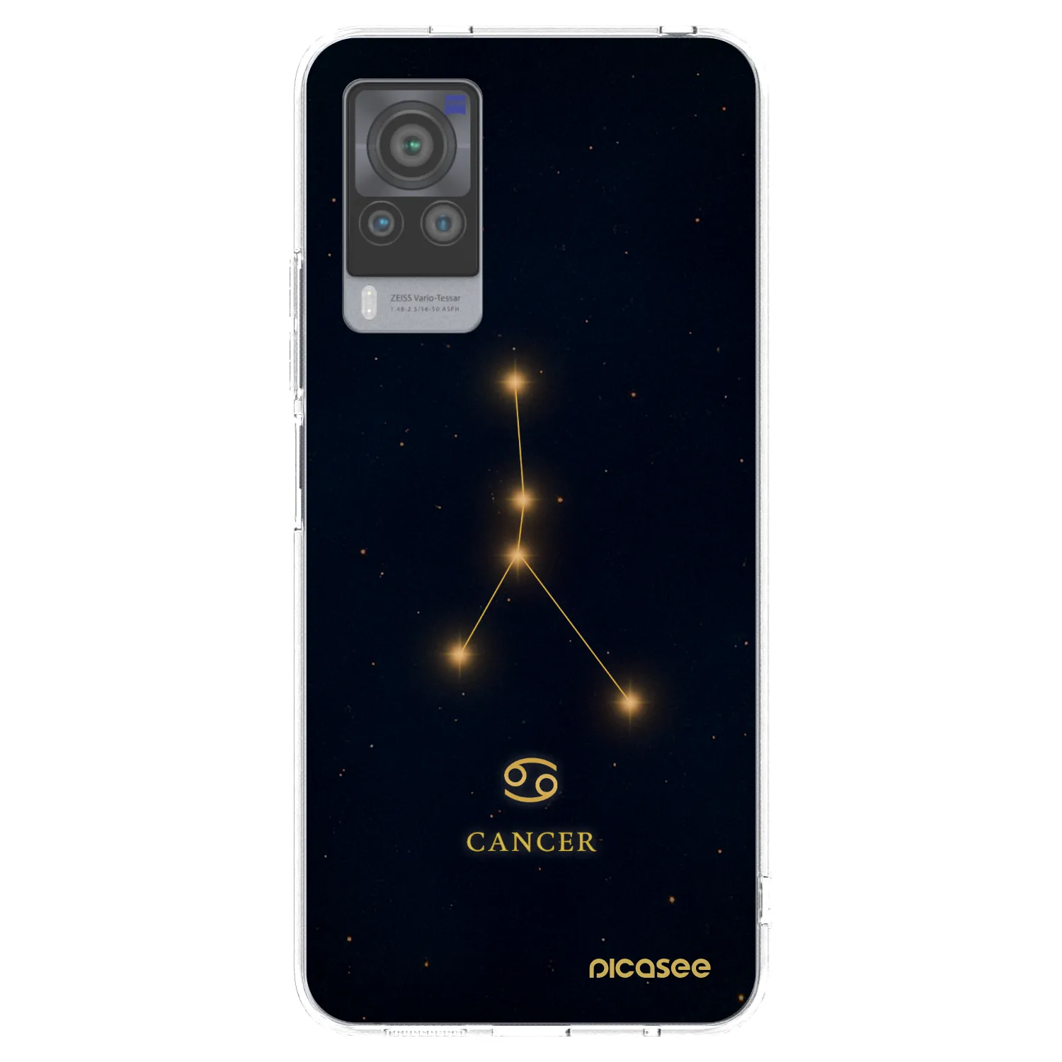 Picasee silikonový průhledný obal pro Vivo X60 Pro 5G - CANCER