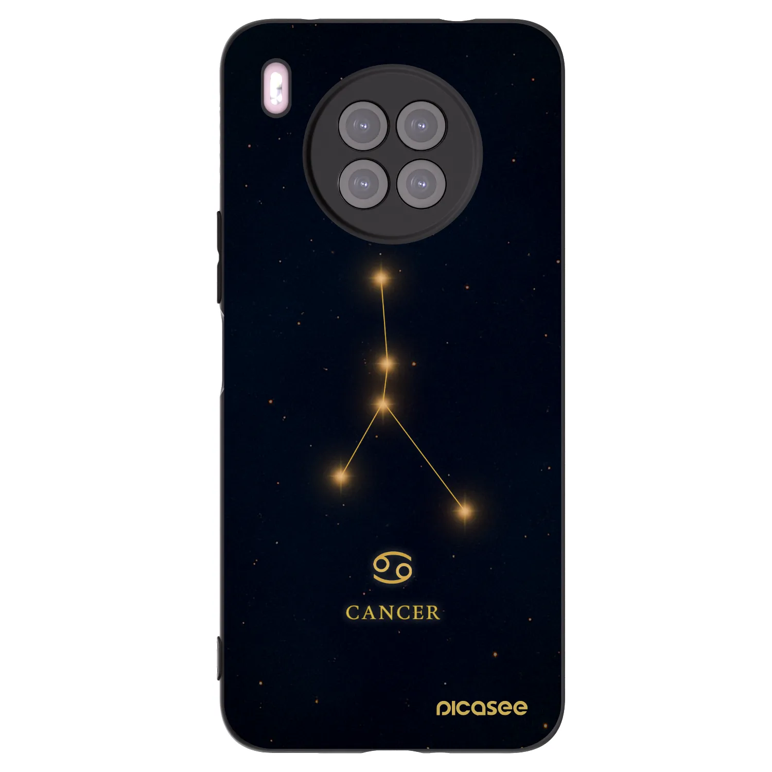 Picasee silikonový černý obal pro Huawei Nova 8i - CANCER