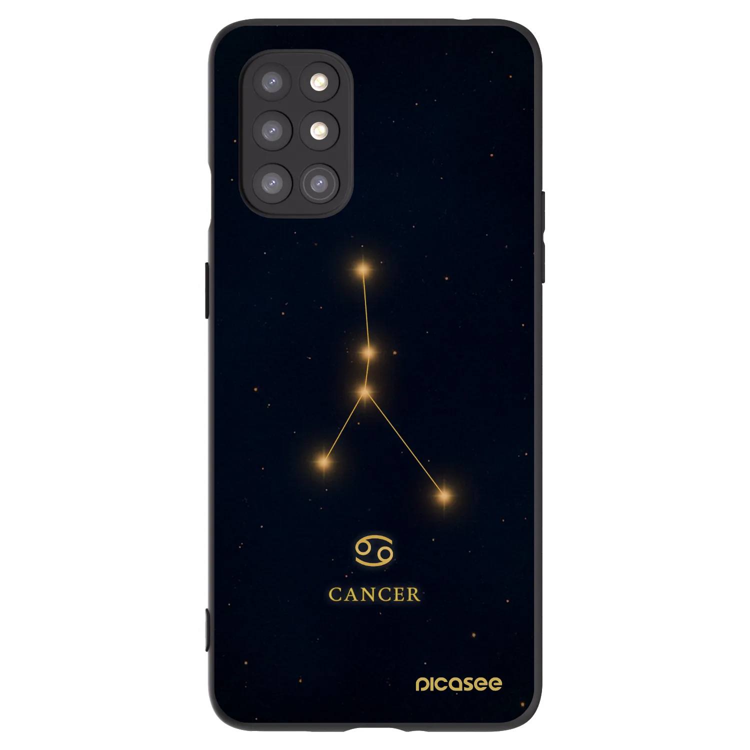 Picasee silikonový černý obal pro OnePlus 8T - CANCER