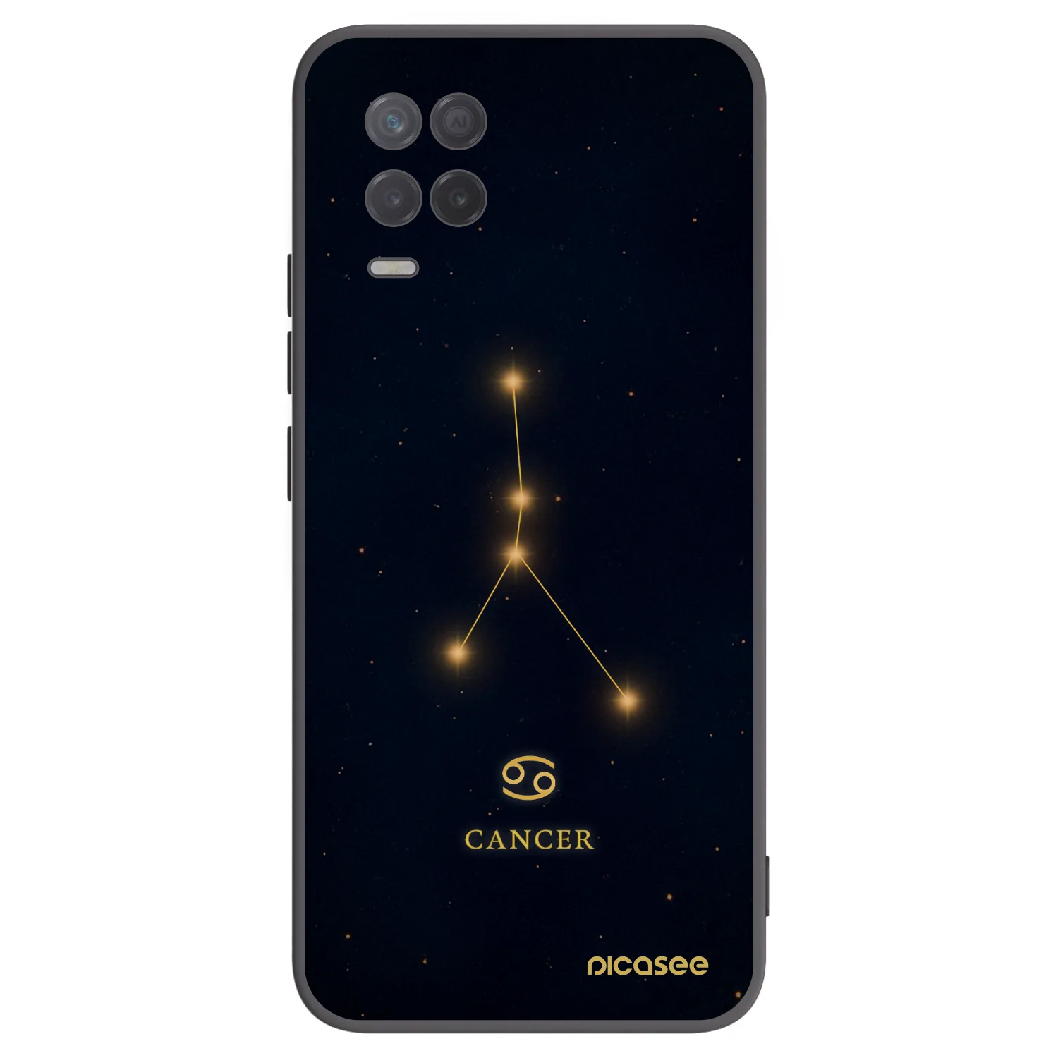 Picasee silikonový černý obal pro Realme 8 5G - CANCER