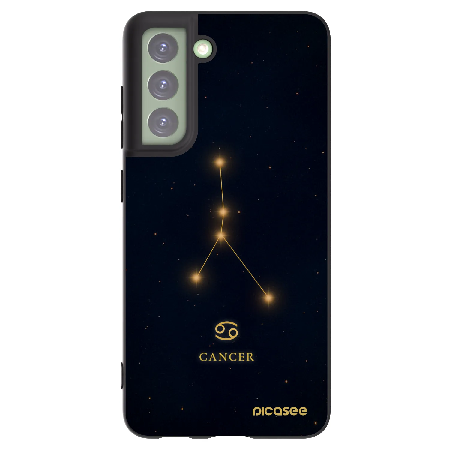 Picasee silikonový černý obal pro Samsung Galaxy S21 FE 5G - CANCER