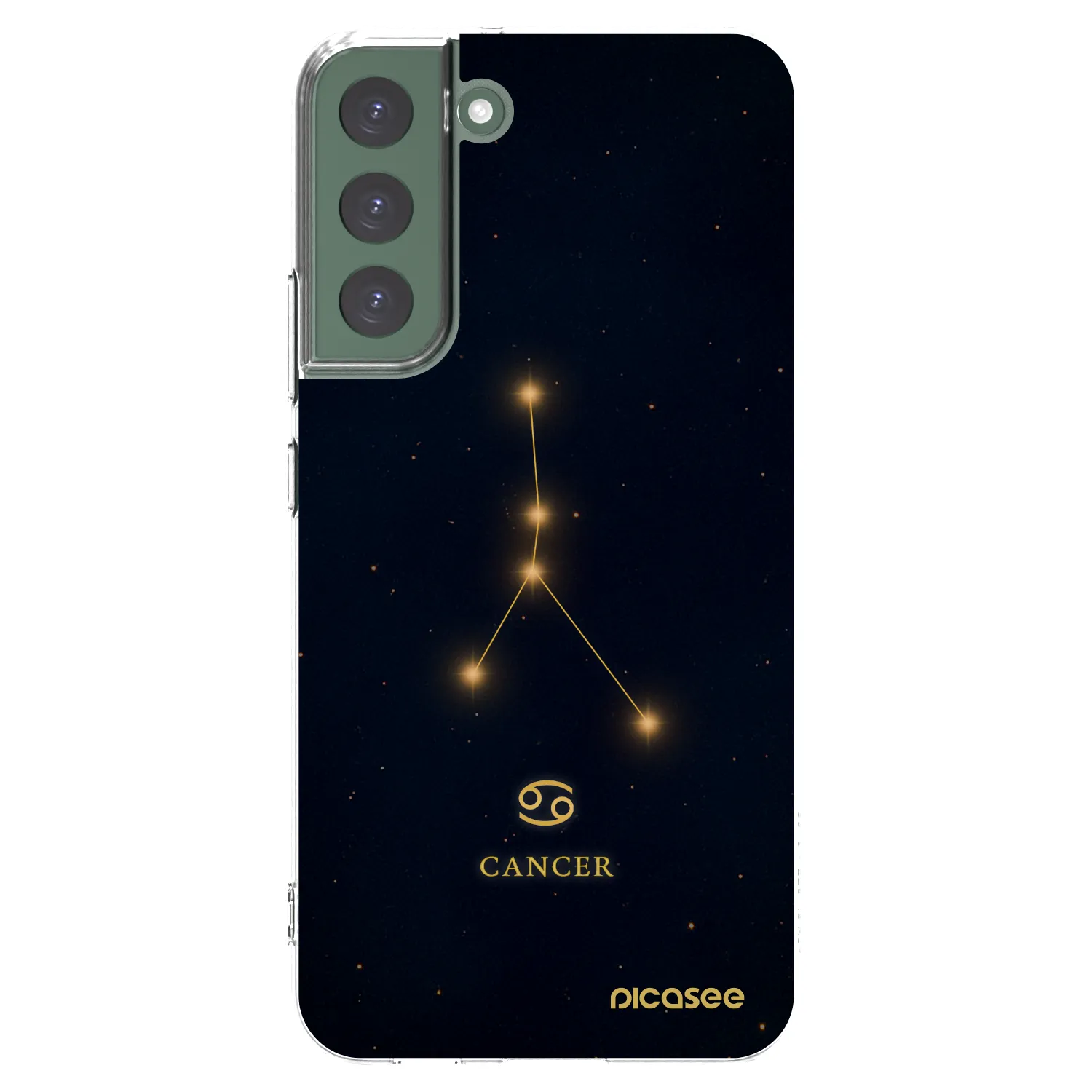 Picasee silikonový průhledný obal pro Samsung Galaxy S22+ 5G - CANCER