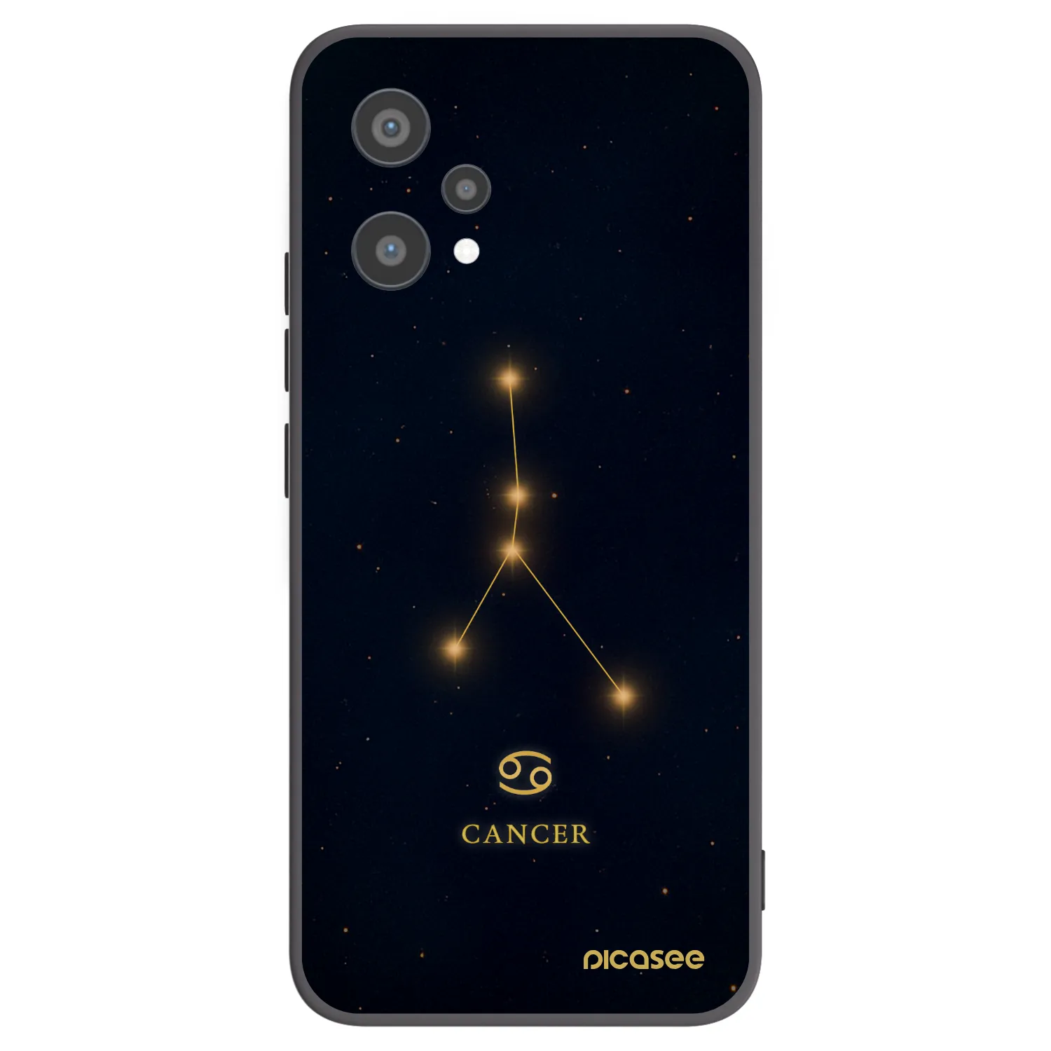 Picasee silikonový černý obal pro Realme 9 Pro 5G - CANCER