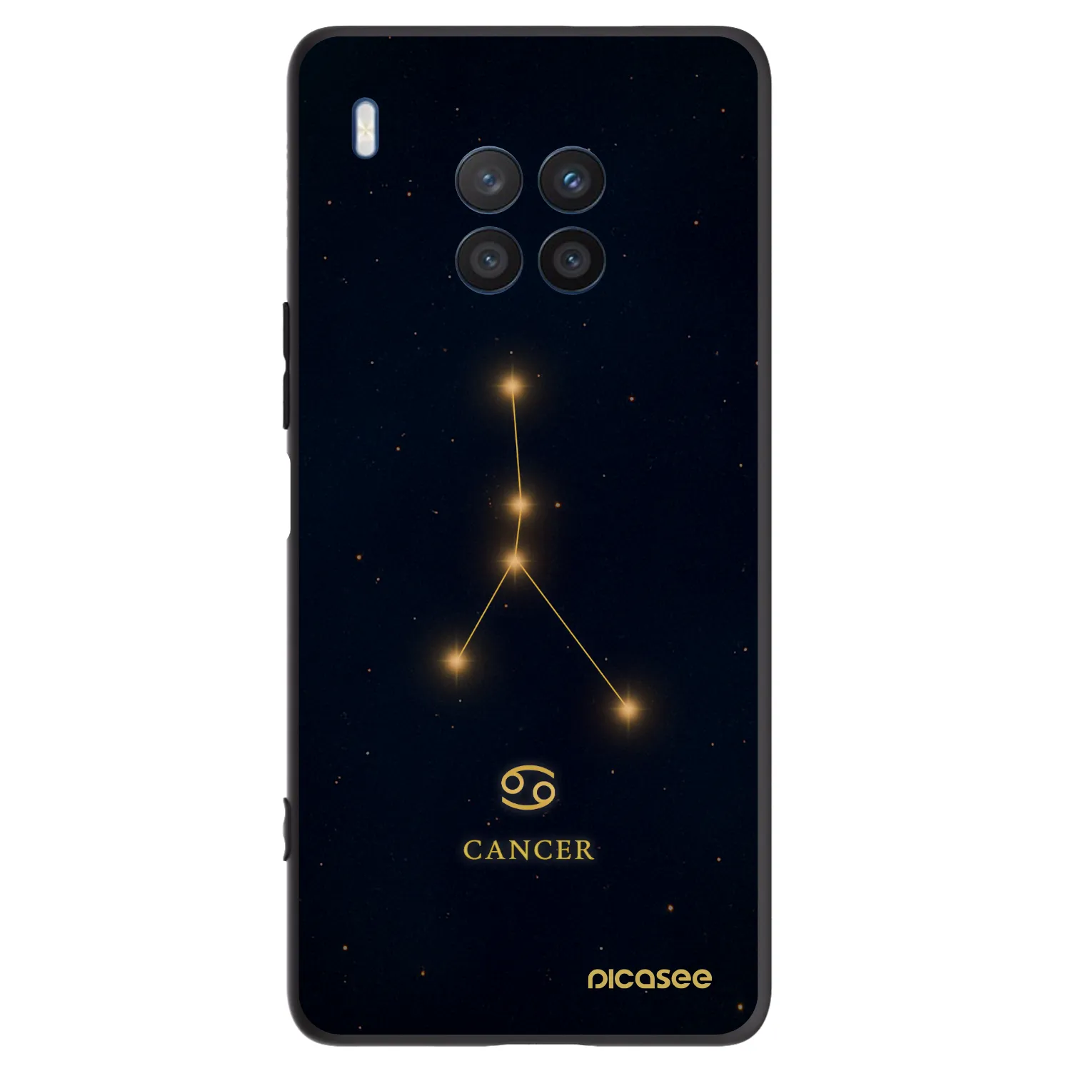 Picasee silikonový černý obal pro Honor 50 Lite - CANCER