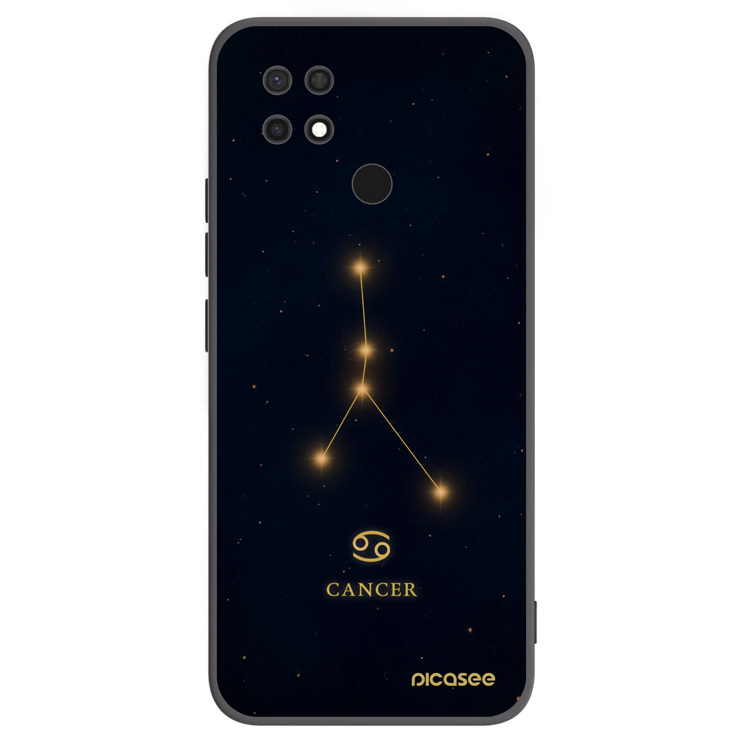 Picasee silikonový černý obal pro Xiaomi Redmi 10C - CANCER