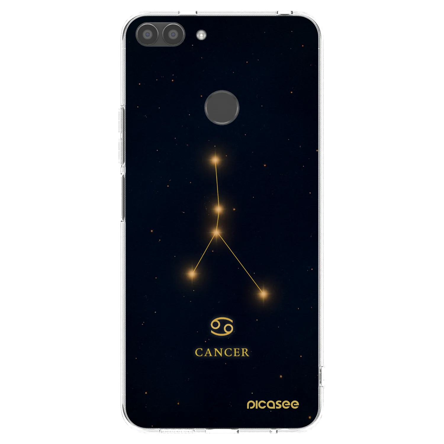 Picasee silikonový průhledný obal pro Huawei P Smart - CANCER