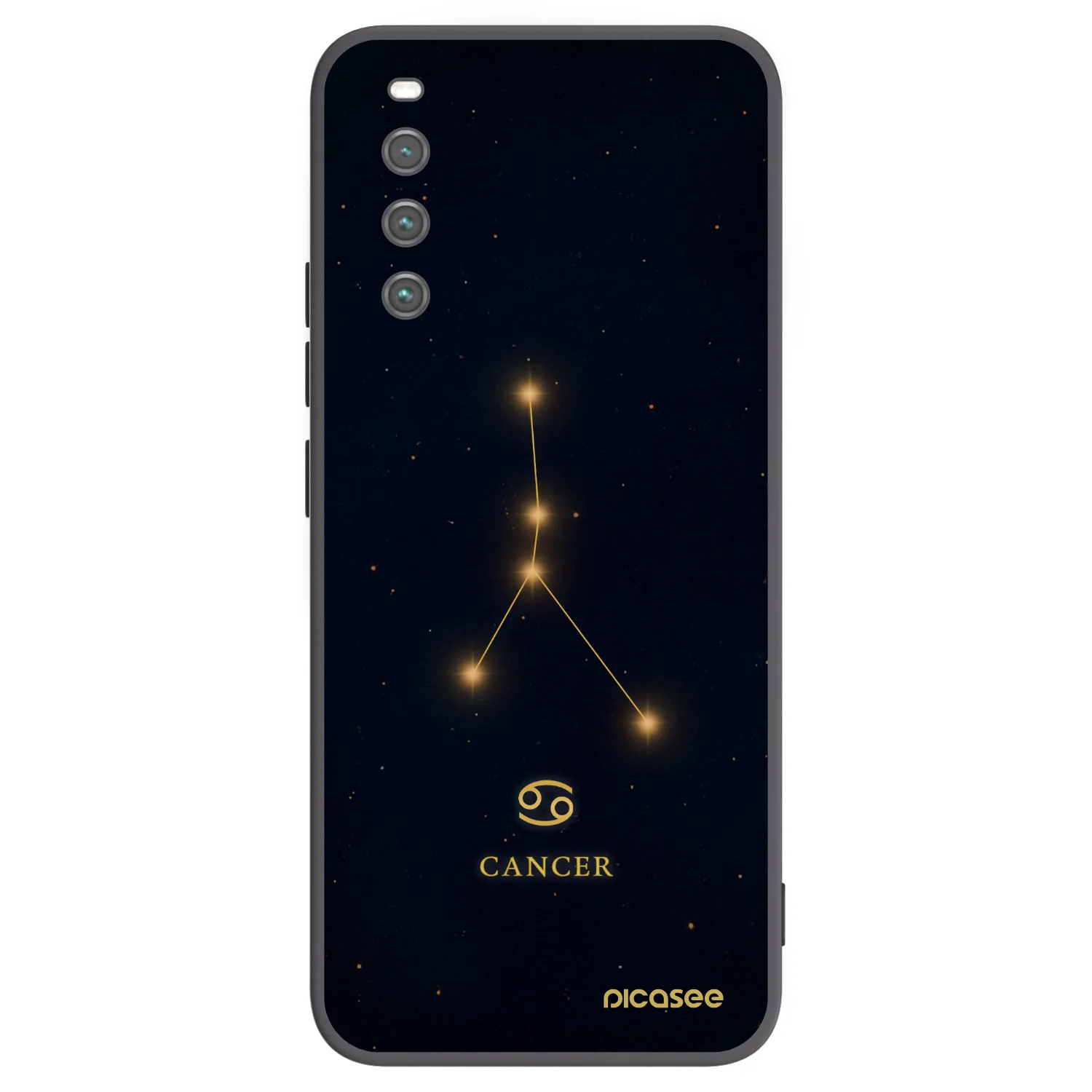 Picasee silikonový černý obal pro Sony Xperia 10 IV 5G - CANCER