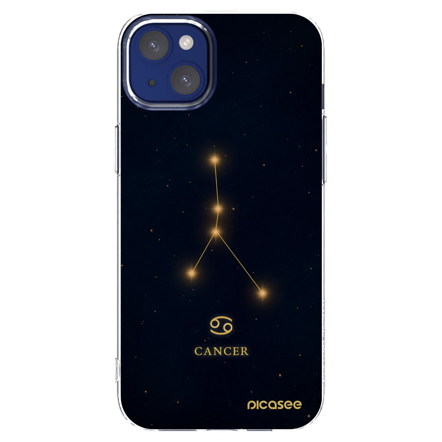 Picasee silikonový průhledný obal pro Apple iPhone 14 Plus - CANCER