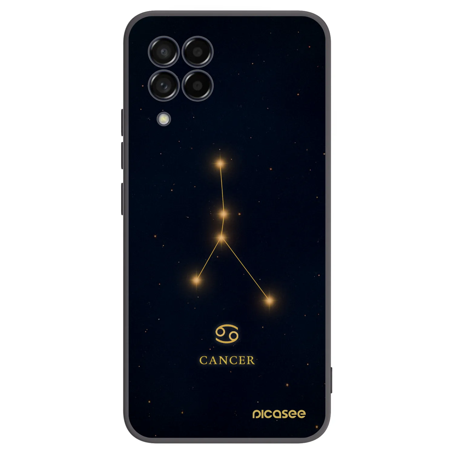 Picasee silikonový černý obal pro Samsung Galaxy M53 5G - CANCER