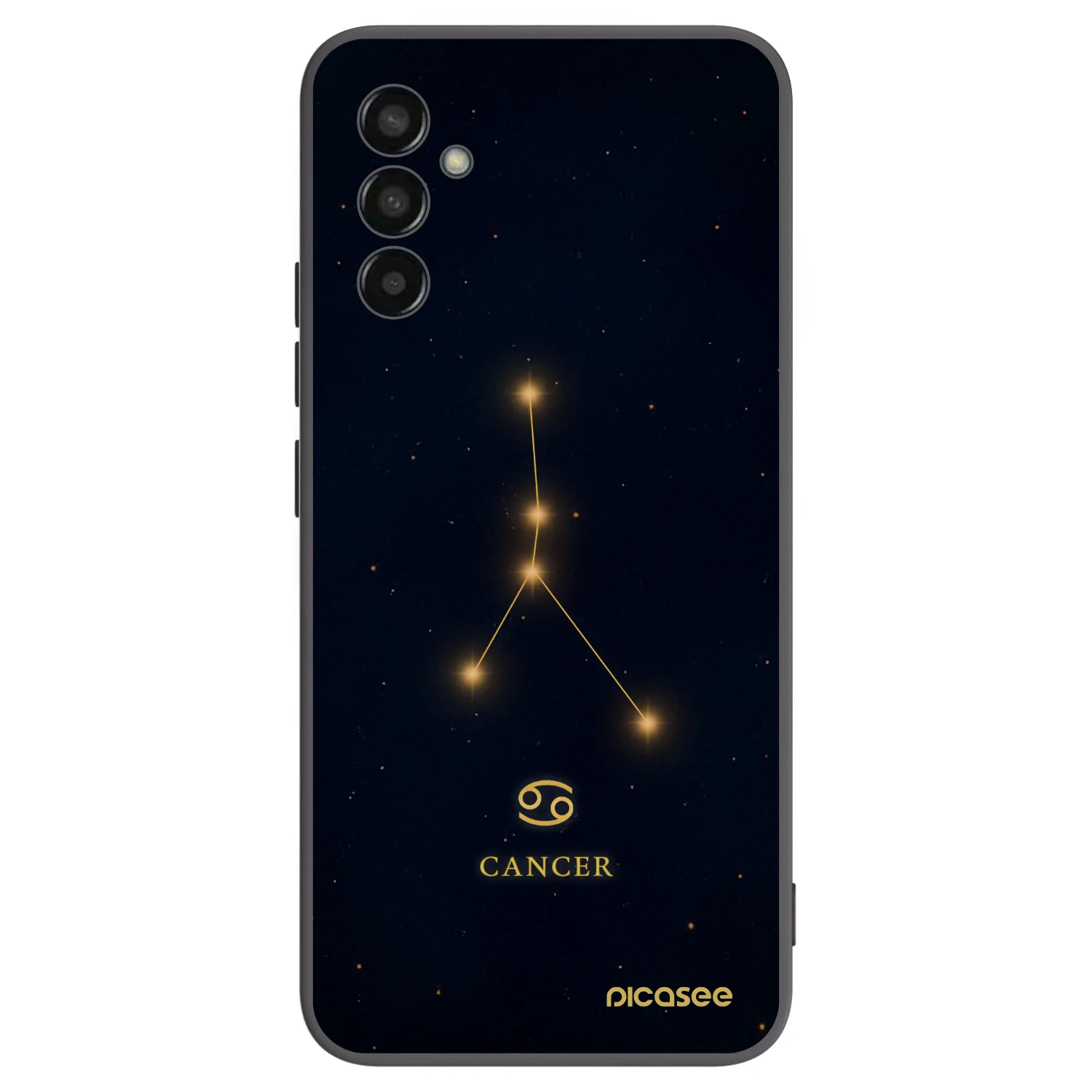 Picasee silikonový černý obal pro Samsung Galaxy M13 M135F - CANCER