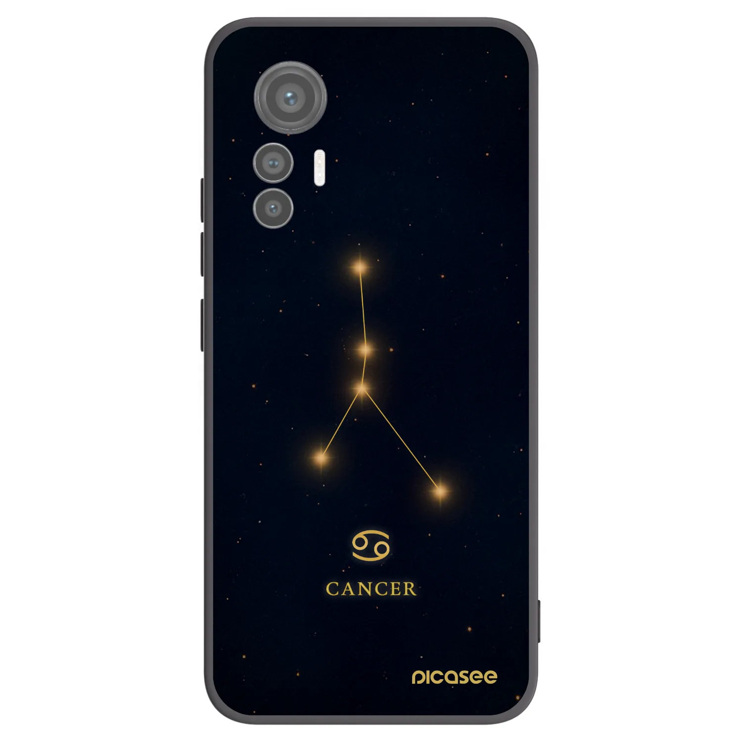 Picasee silikonový černý obal pro Xiaomi 12 Lite - CANCER