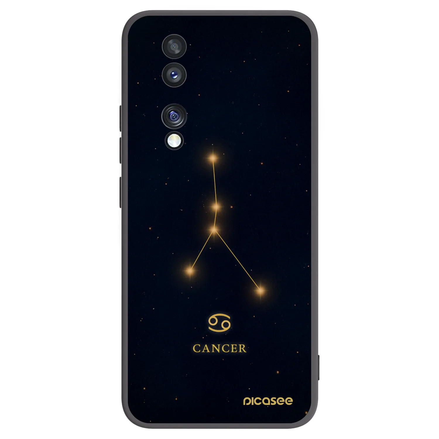 Picasee silikonový černý obal pro Honor 70 - CANCER