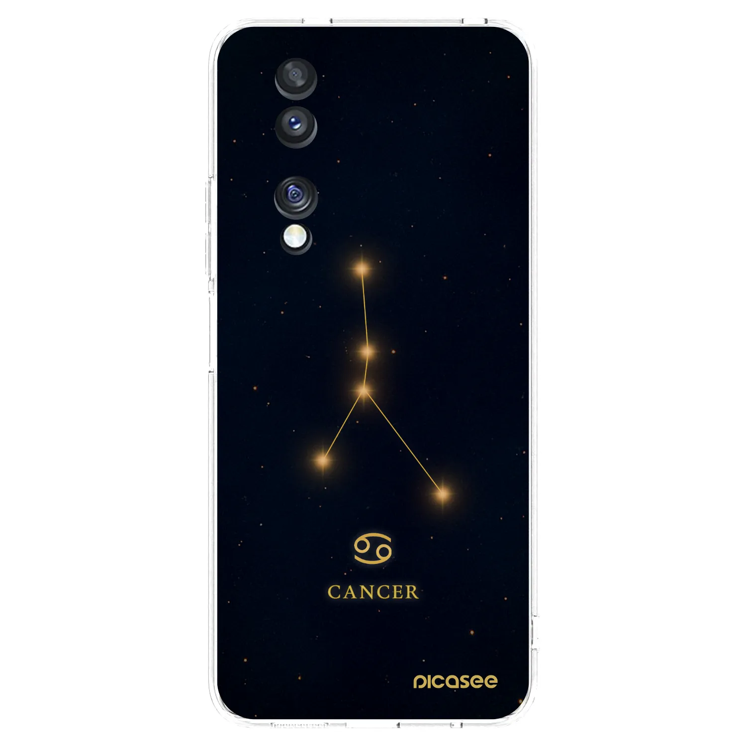 Picasee silikonový průhledný obal pro Honor 70 - CANCER