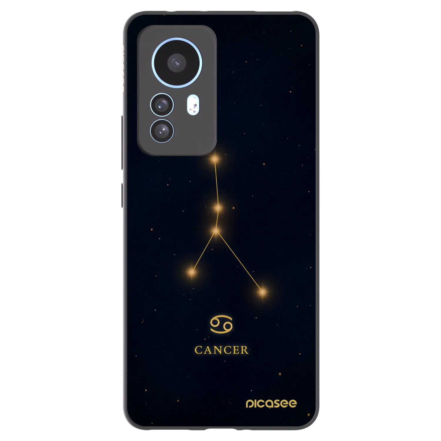 Picasee silikonový černý obal pro Xiaomi 12T - CANCER