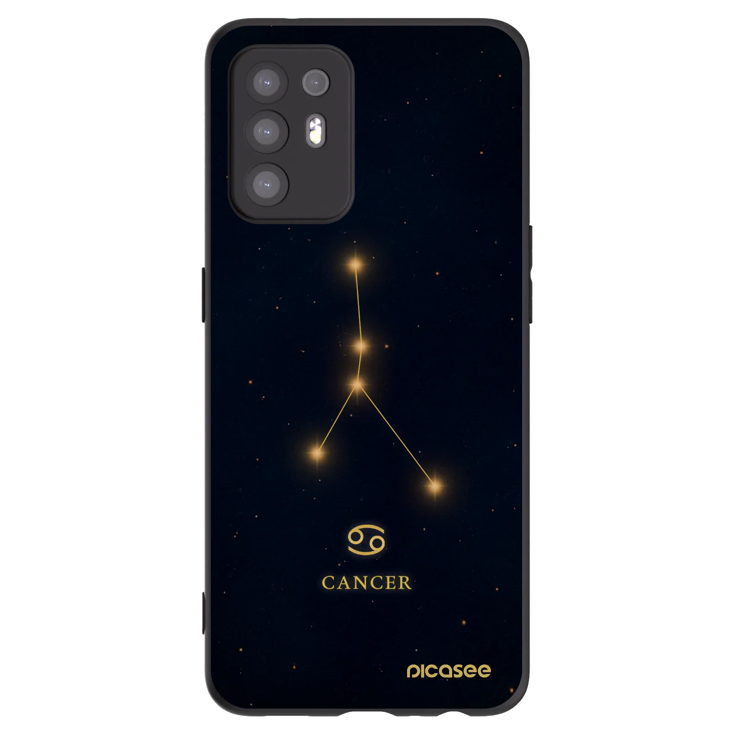 Picasee silikonový černý obal pro OPPO A94 5G - CANCER