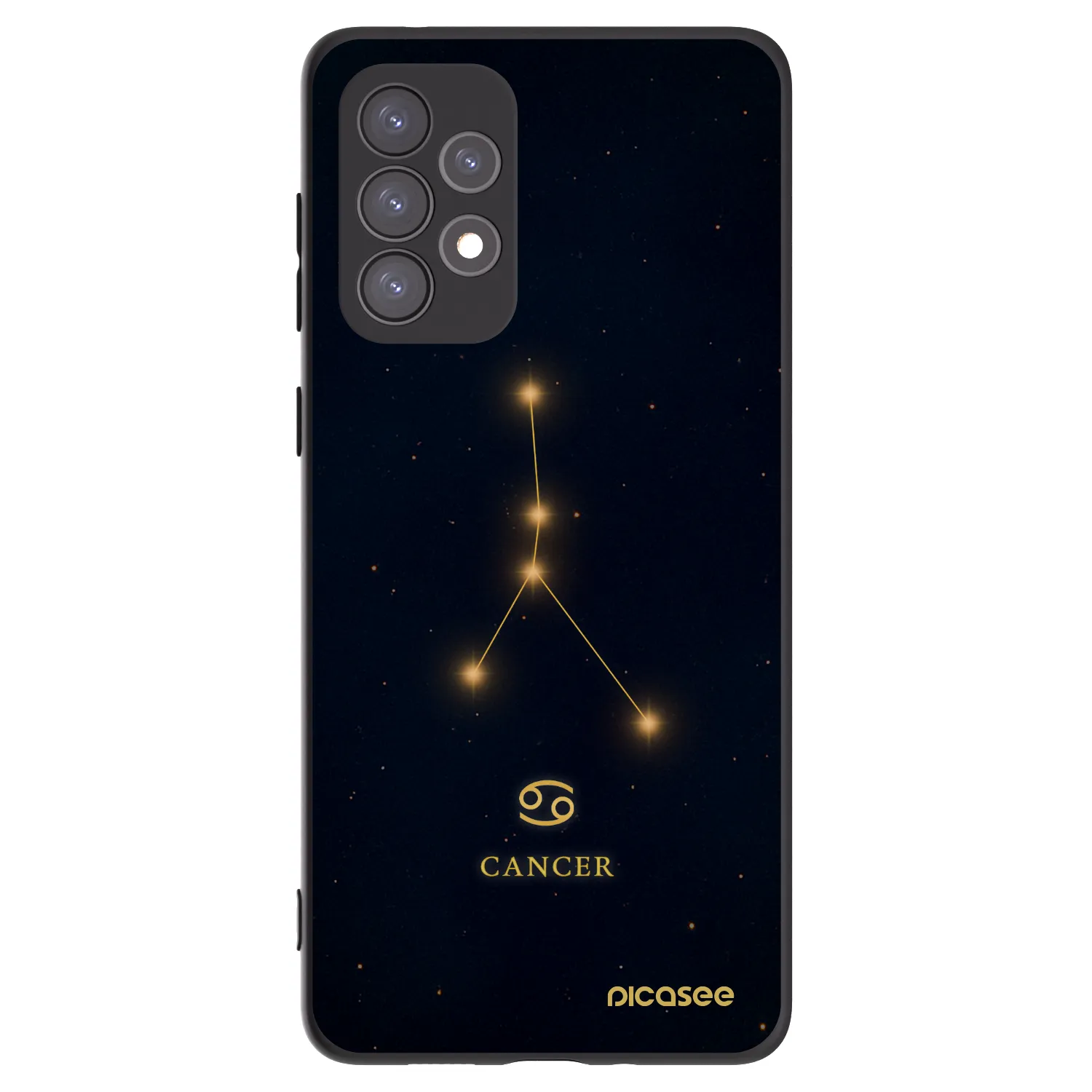 Picasee silikonový černý obal pro Samsung Galaxy A73 5G - CANCER