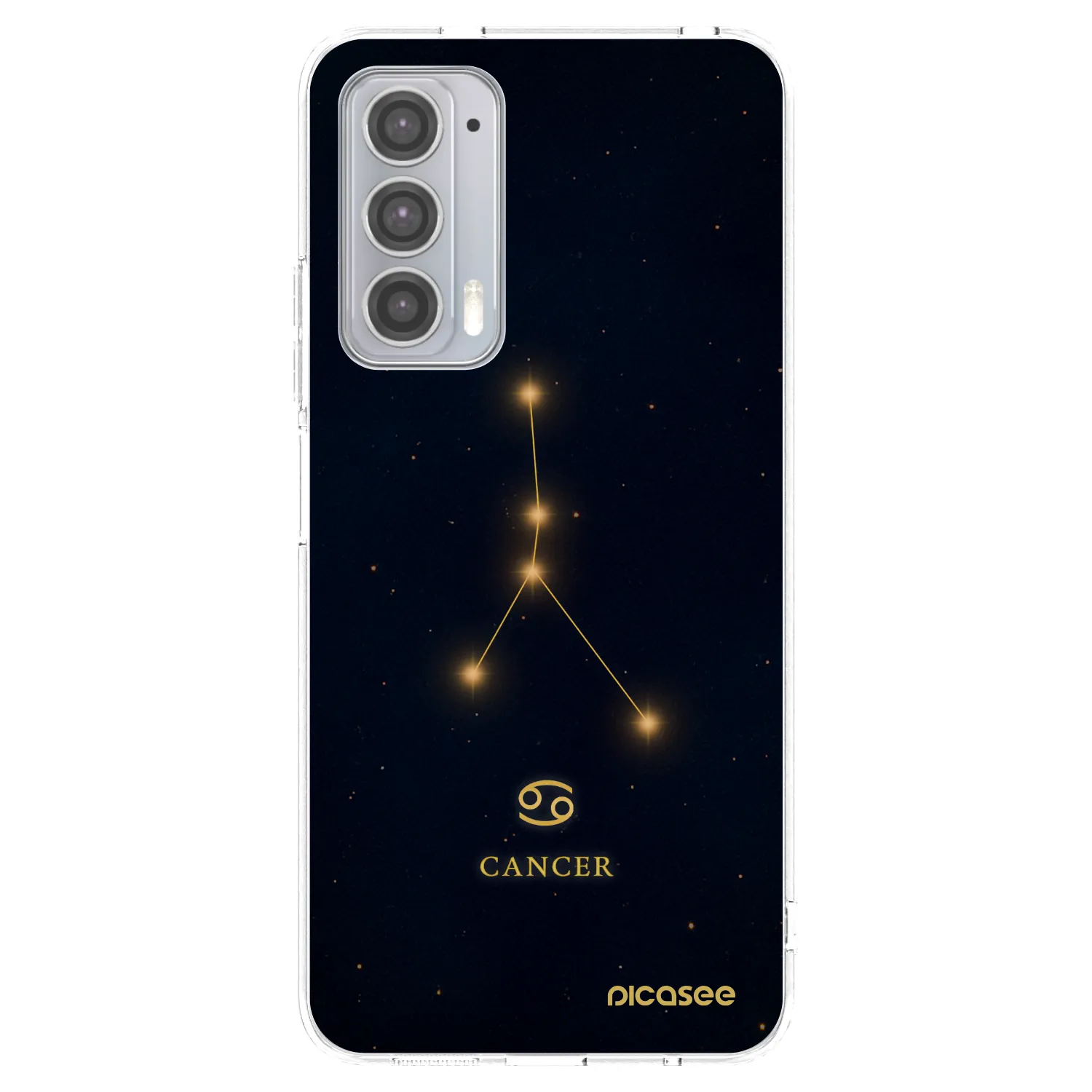 Picasee silikonový průhledný obal pro Motorola Edge 20 - CANCER