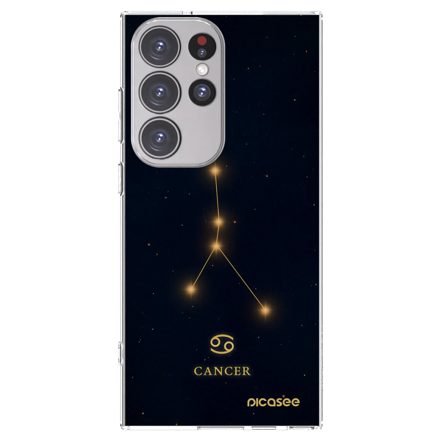 Picasee silikonový průhledný obal pro Samsung Galaxy S23 Ultra 5G - CANCER