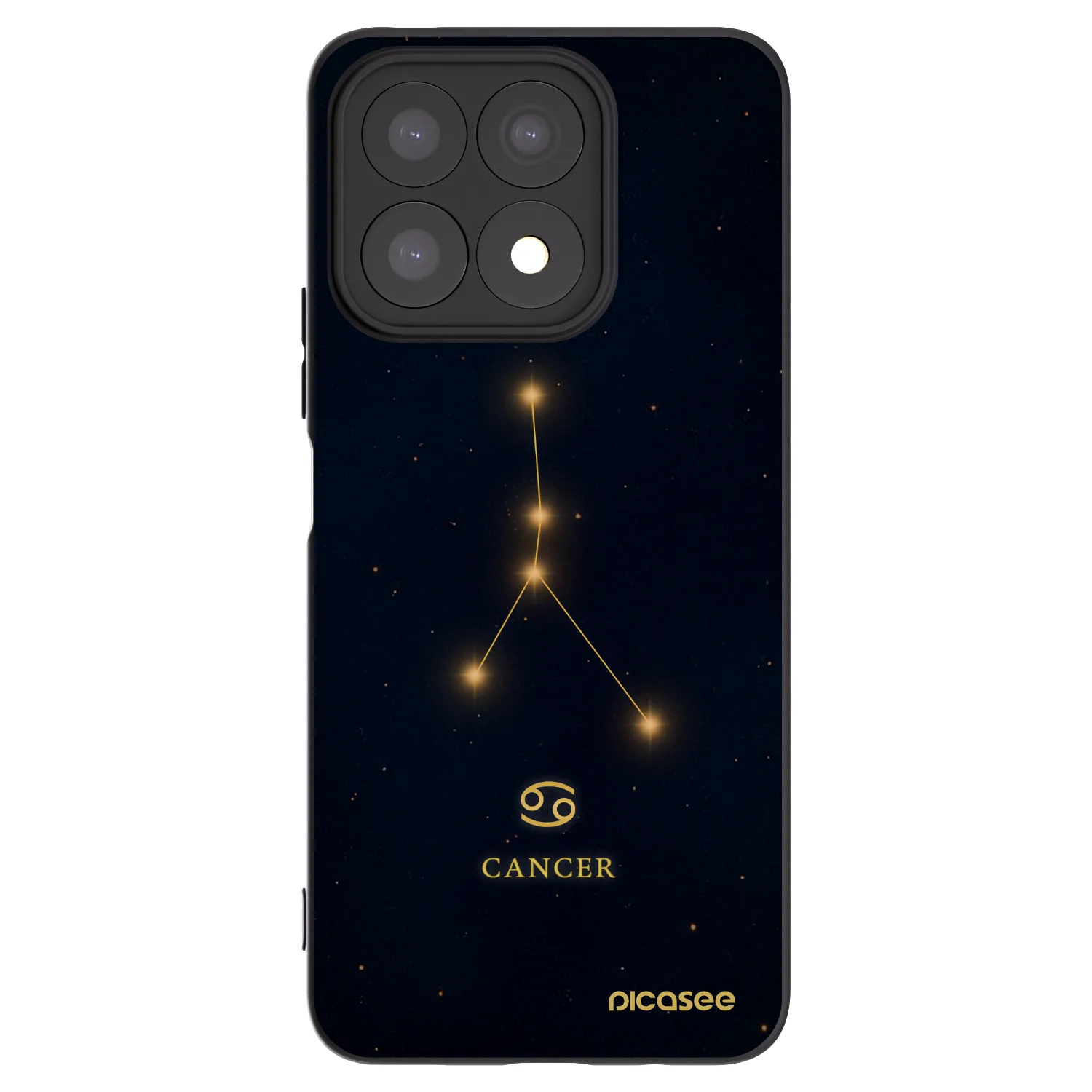 Picasee silikonový černý obal pro Honor X8a - CANCER