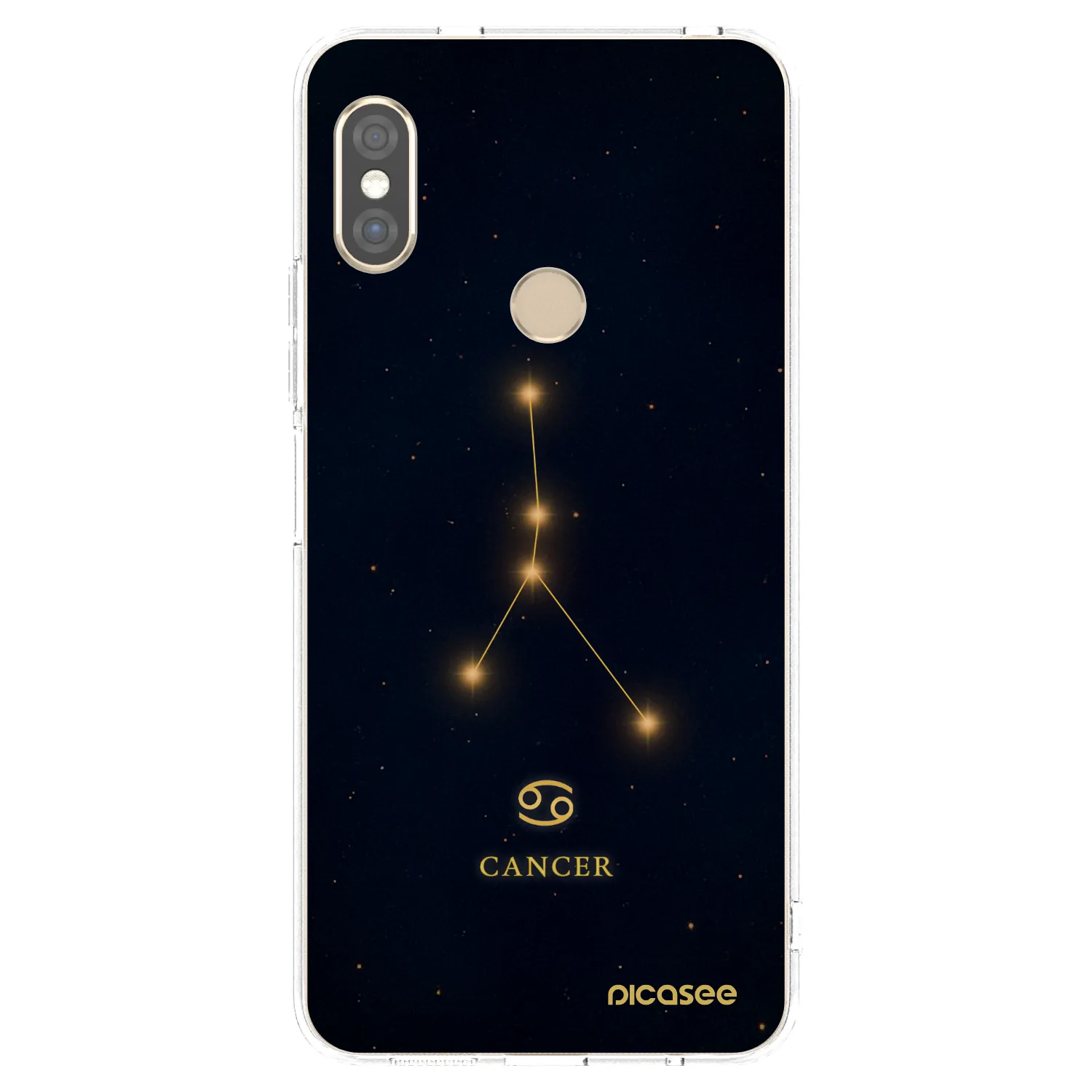 Picasee silikonový průhledný obal pro Xiaomi Redmi Note 5 Global - CANCER