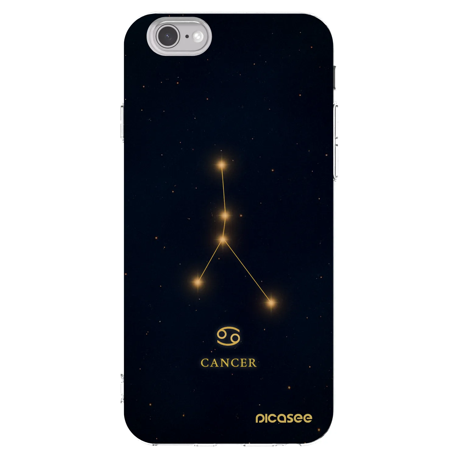 Picasee silikonový průhledný obal pro Apple iPhone 6/6S - CANCER