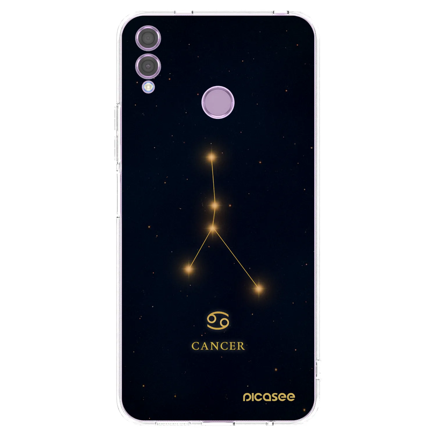 Picasee silikonový průhledný obal pro Honor 8X - CANCER