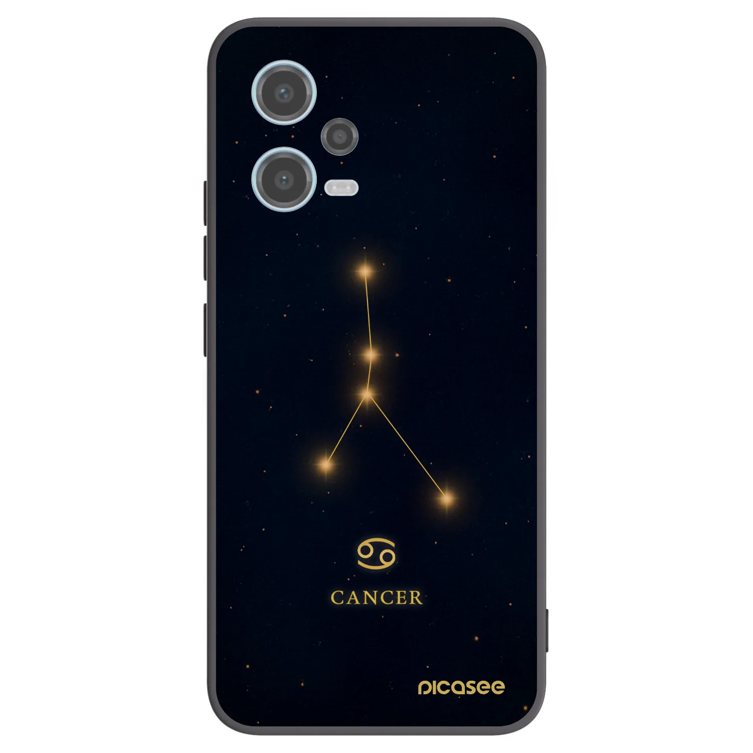 Picasee silikonový černý obal pro Xiaomi Redmi Note 12 5G - CANCER