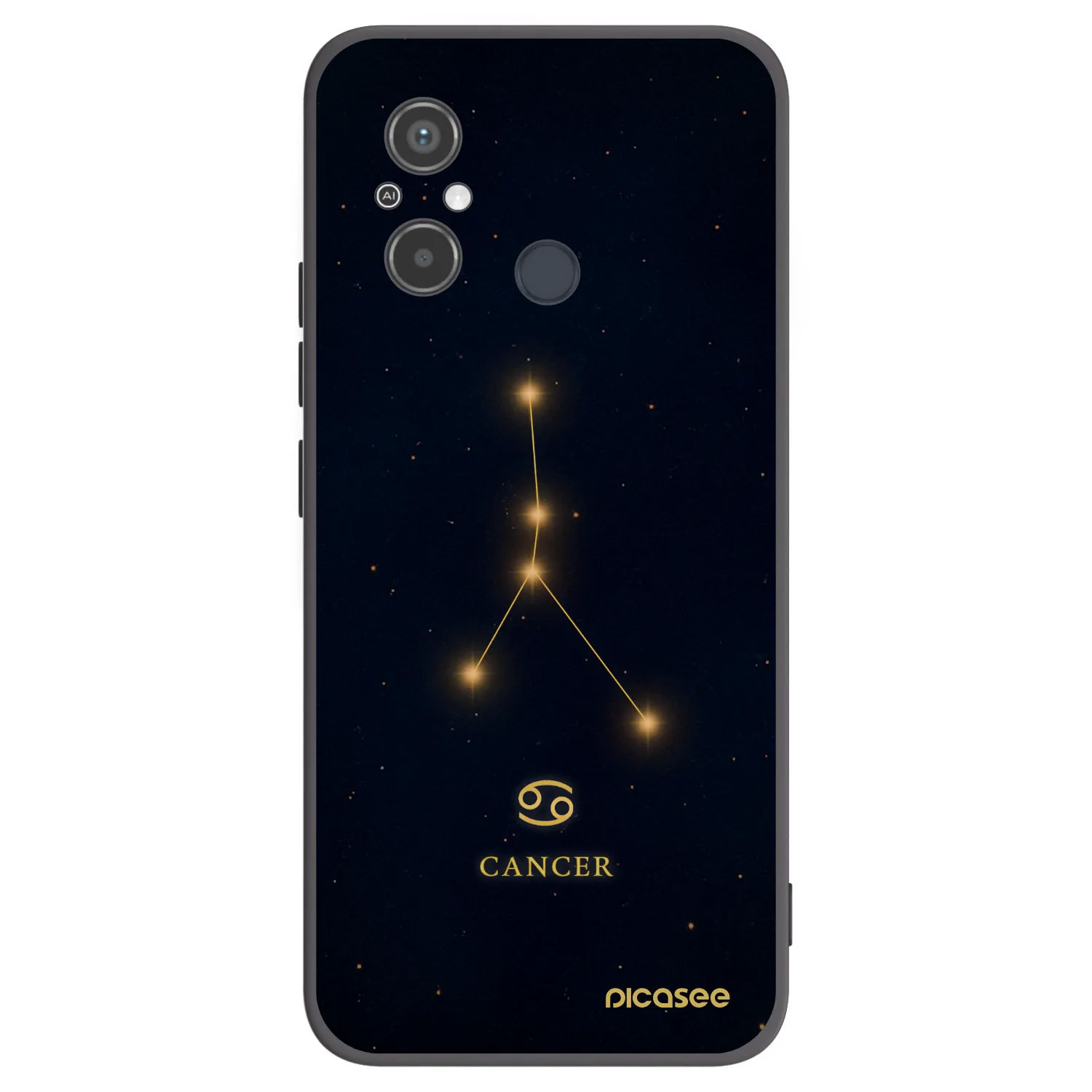 Picasee silikonový černý obal pro Xiaomi Redmi 12C - CANCER