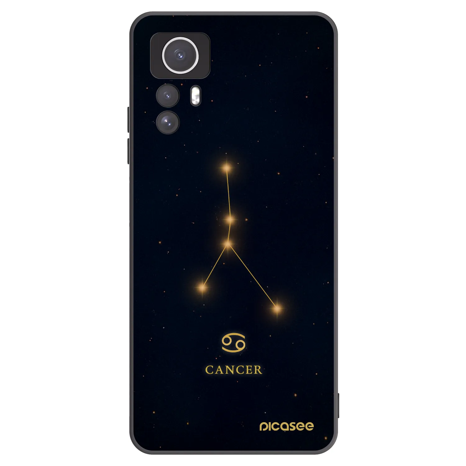 Picasee silikonový černý obal pro Xiaomi Redmi Note 12S - CANCER