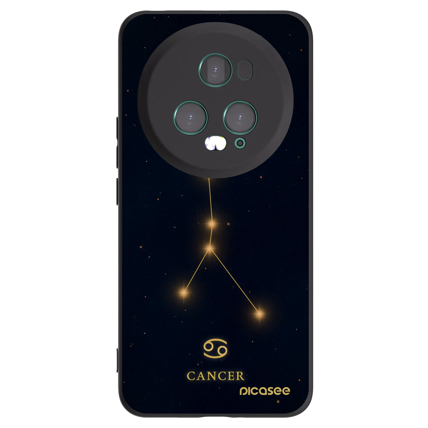 Picasee silikonový černý obal pro Honor Magic5 Pro - CANCER