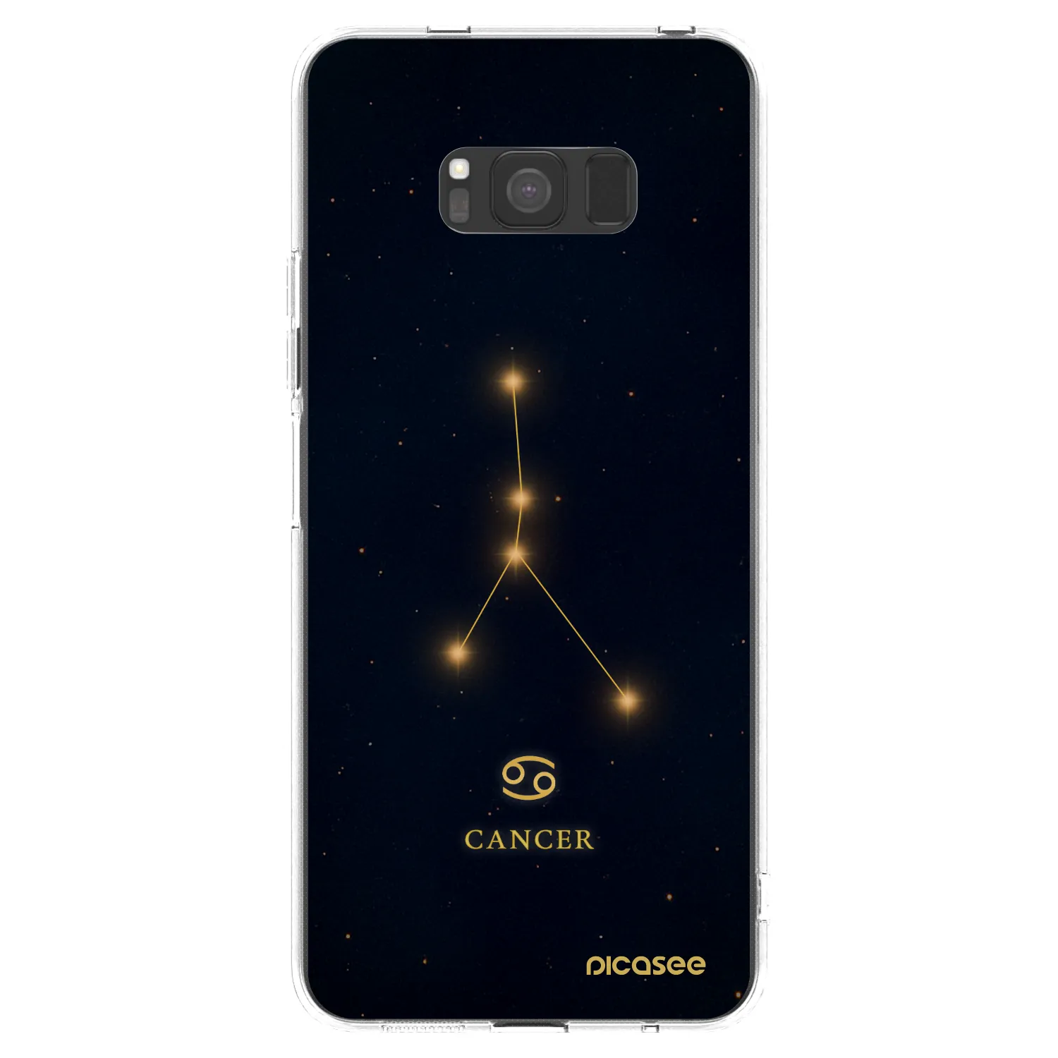Picasee silikonový průhledný obal pro Samsung Galaxy S8 G950F - CANCER