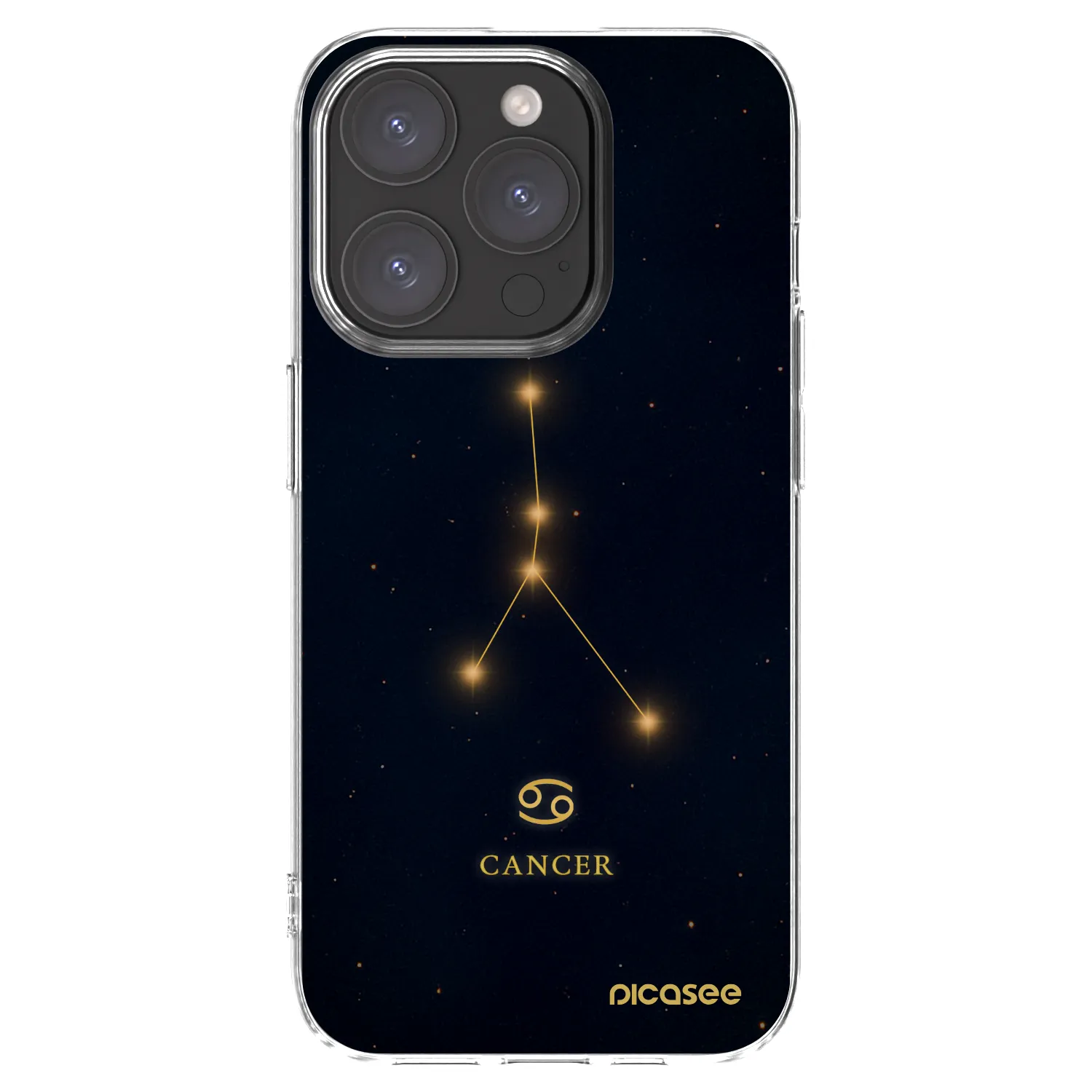 Picasee silikonový průhledný obal pro Apple iPhone 15 Pro - CANCER