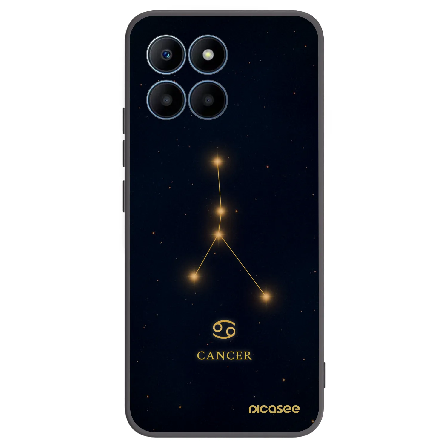 Picasee silikonový černý obal pro Honor 70 Lite - CANCER