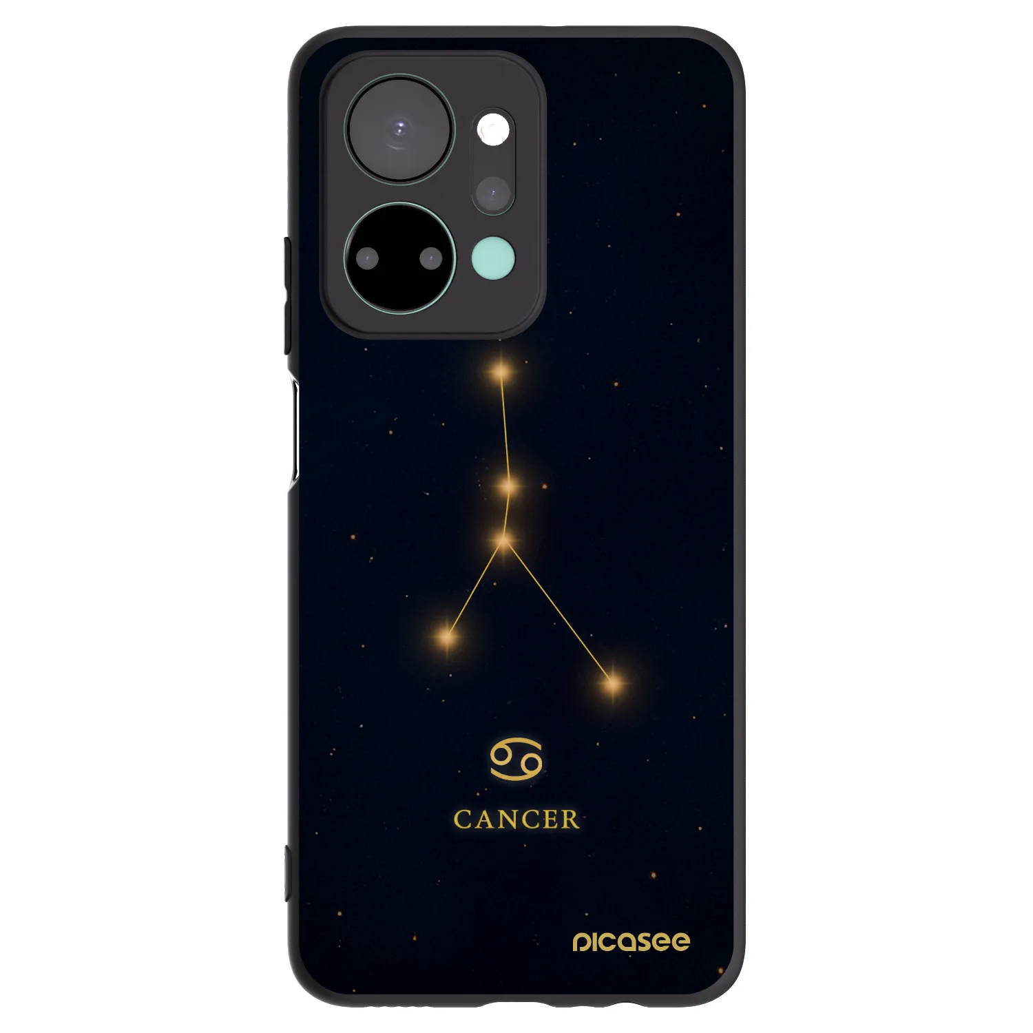 Picasee silikonový černý obal pro Honor X7a - CANCER