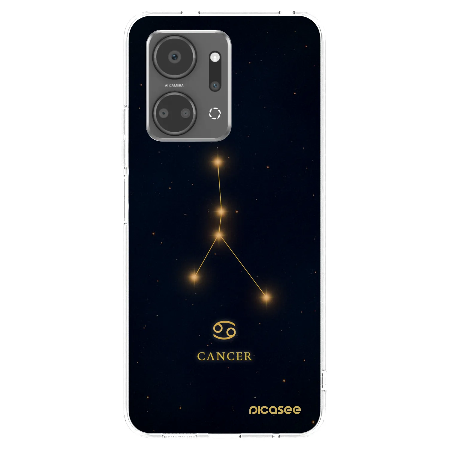 Picasee silikonový průhledný obal pro Honor X7a - CANCER