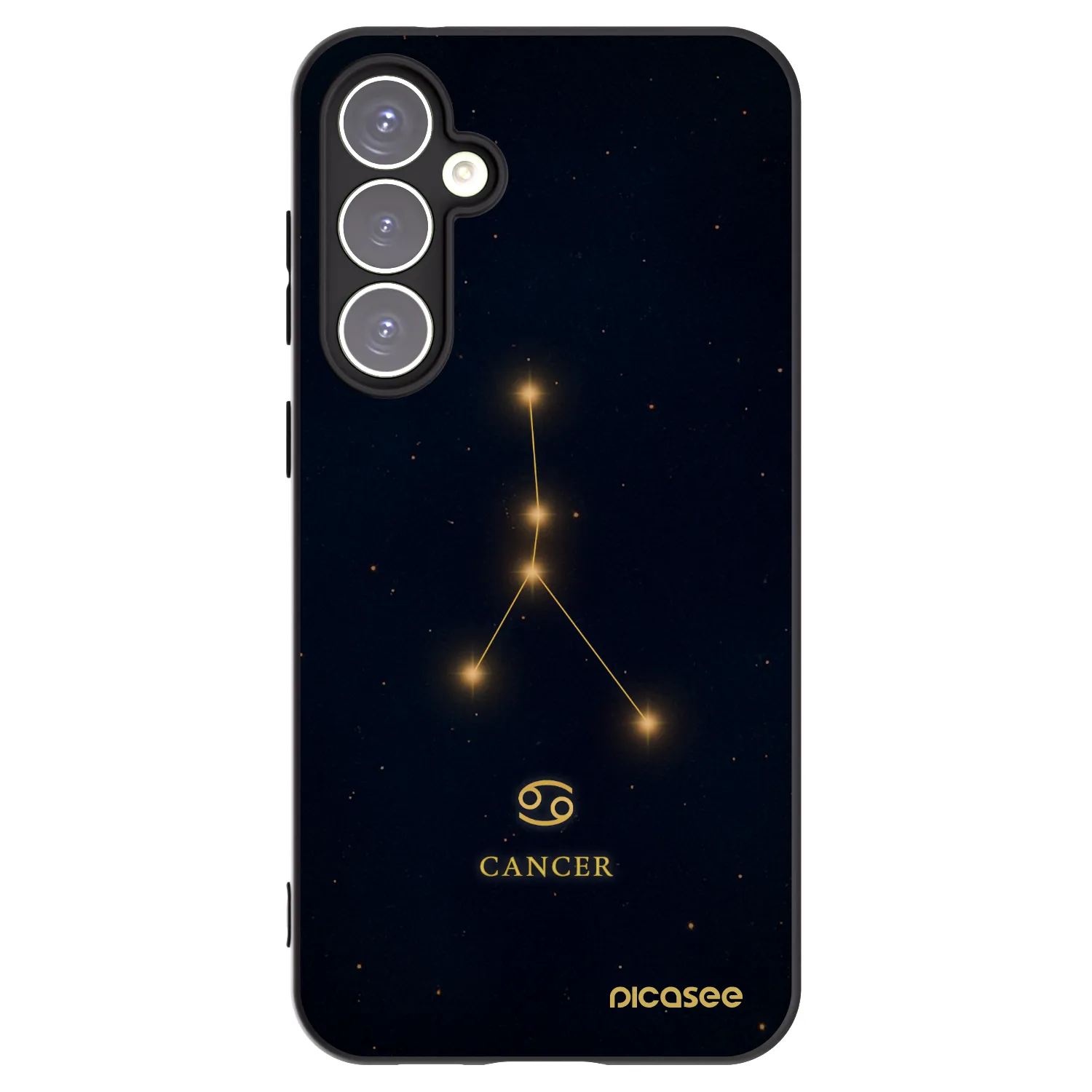 Picasee silikonový černý obal pro Samsung Galaxy S23 FE S711B - CANCER