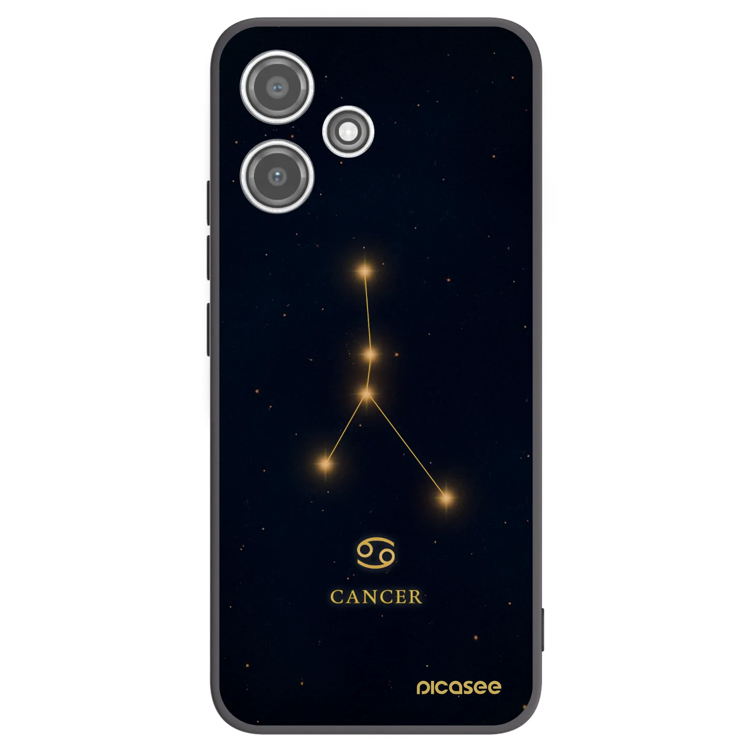 Picasee silikonový černý obal pro Xiaomi Redmi 12 5G - CANCER