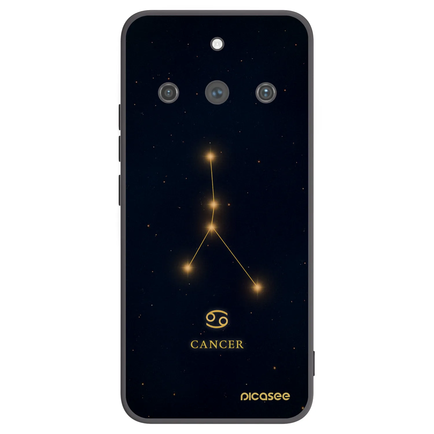 Picasee silikonový černý obal pro Realme 11 Pro+ - CANCER