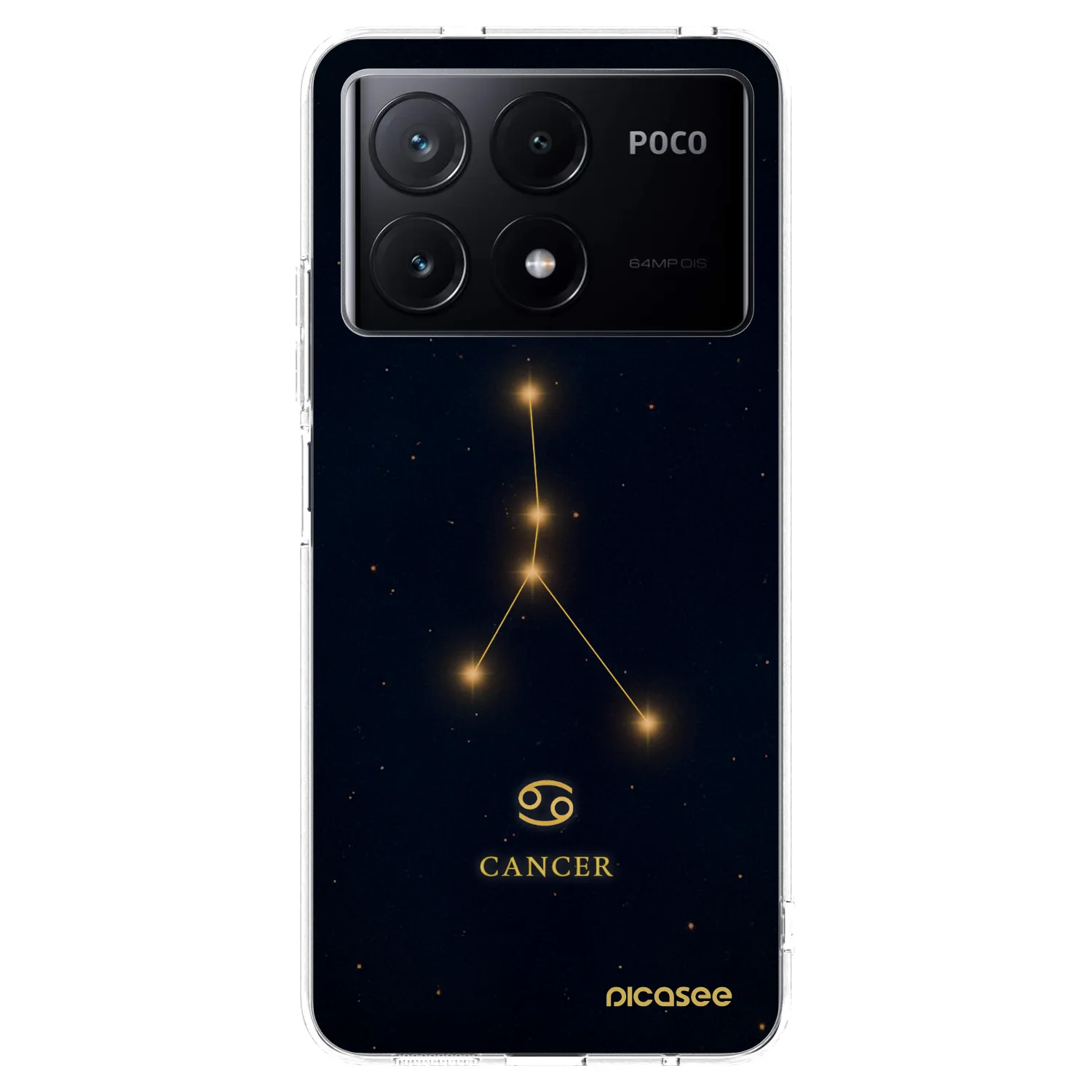 Picasee silikonový průhledný obal pro Xiaomi Poco X6 Pro - CANCER