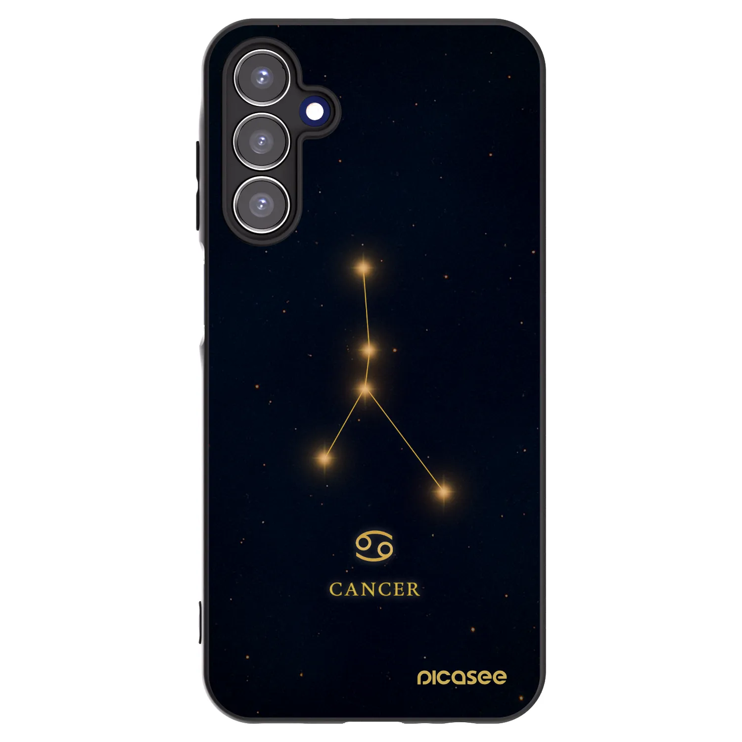 Picasee silikonový černý obal pro Samsung Galaxy A15 A155F 4G - CANCER