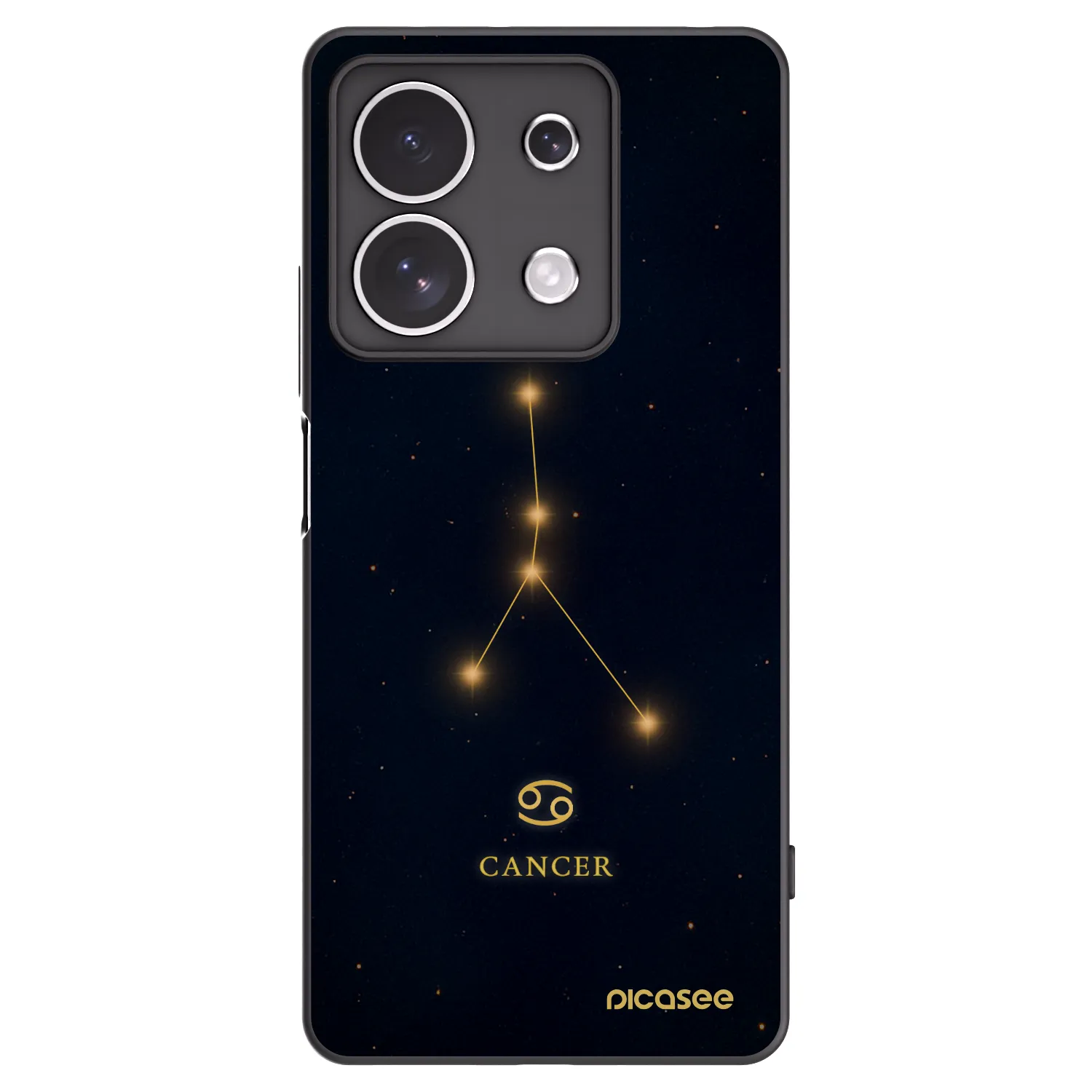 Picasee silikonový černý obal pro Xiaomi Redmi Note 13 4G - CANCER