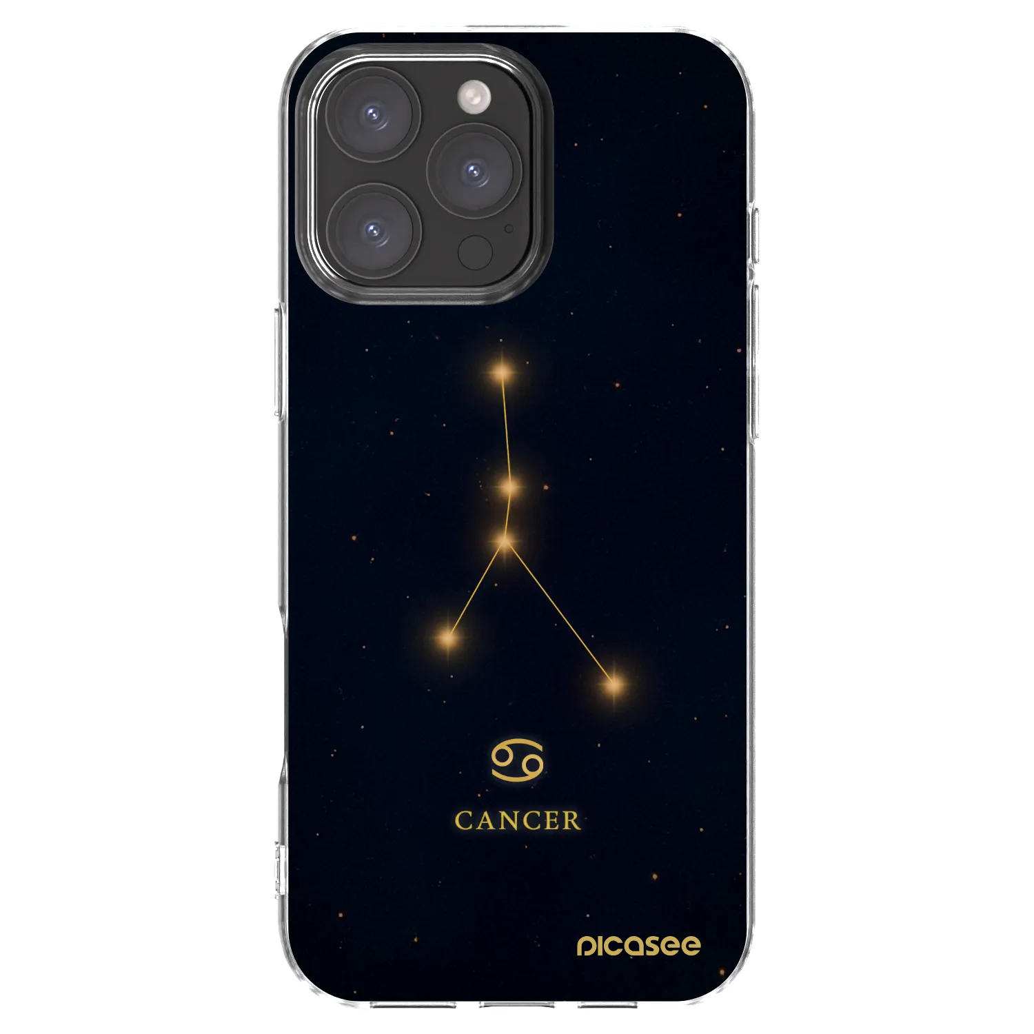 Picasee silikonový průhledný obal pro Apple iPhone 16 Pro Max - CANCER