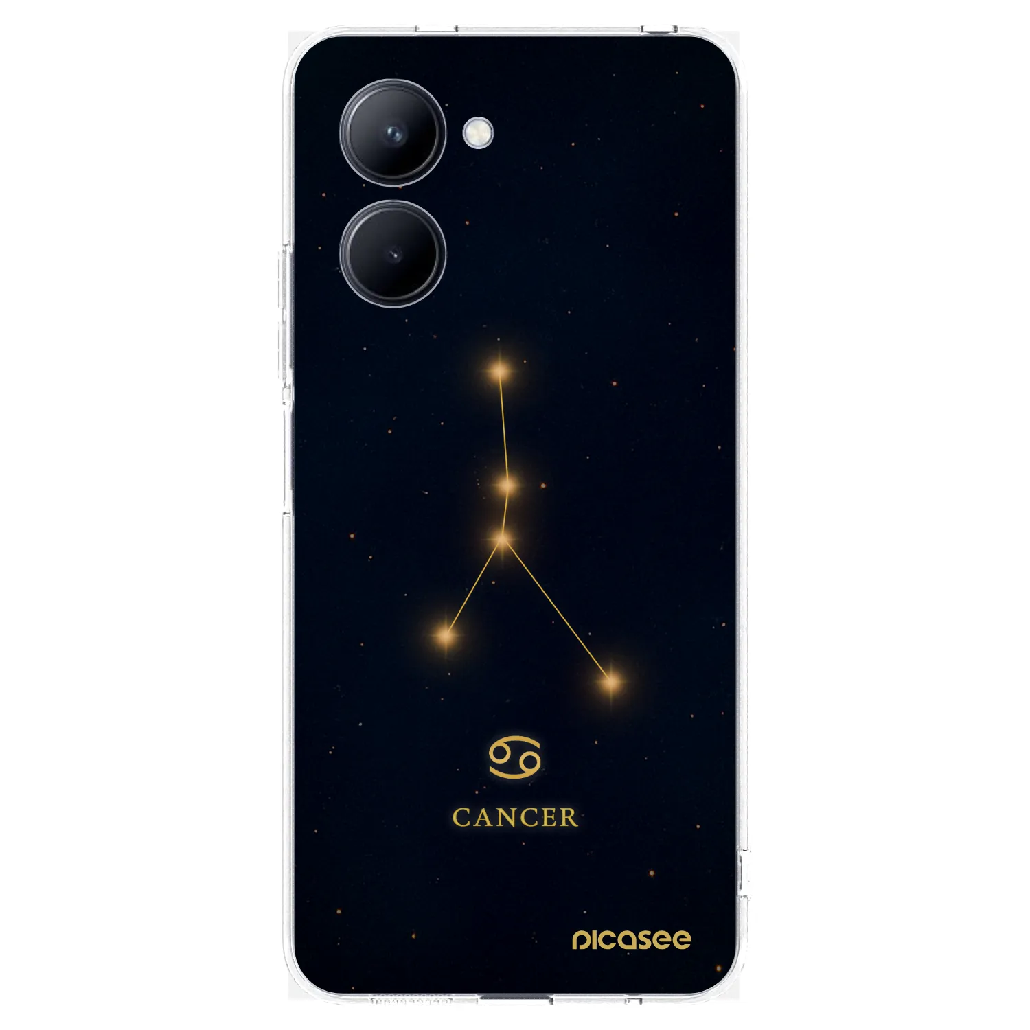 Picasee silikonový průhledný obal pro Realme C33 (2023) - CANCER