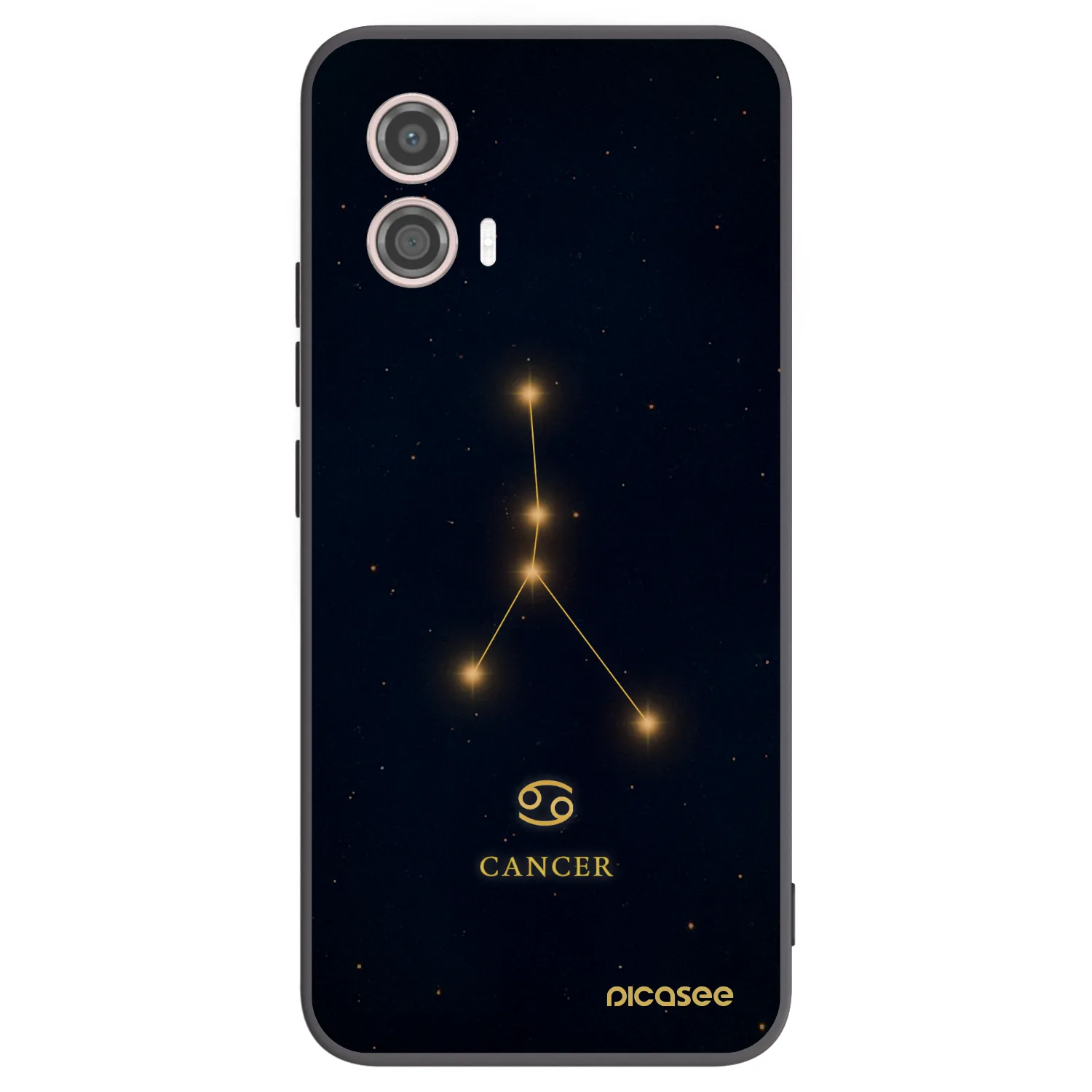Picasee silikonový černý obal pro Motorola Moto G53 5G - CANCER