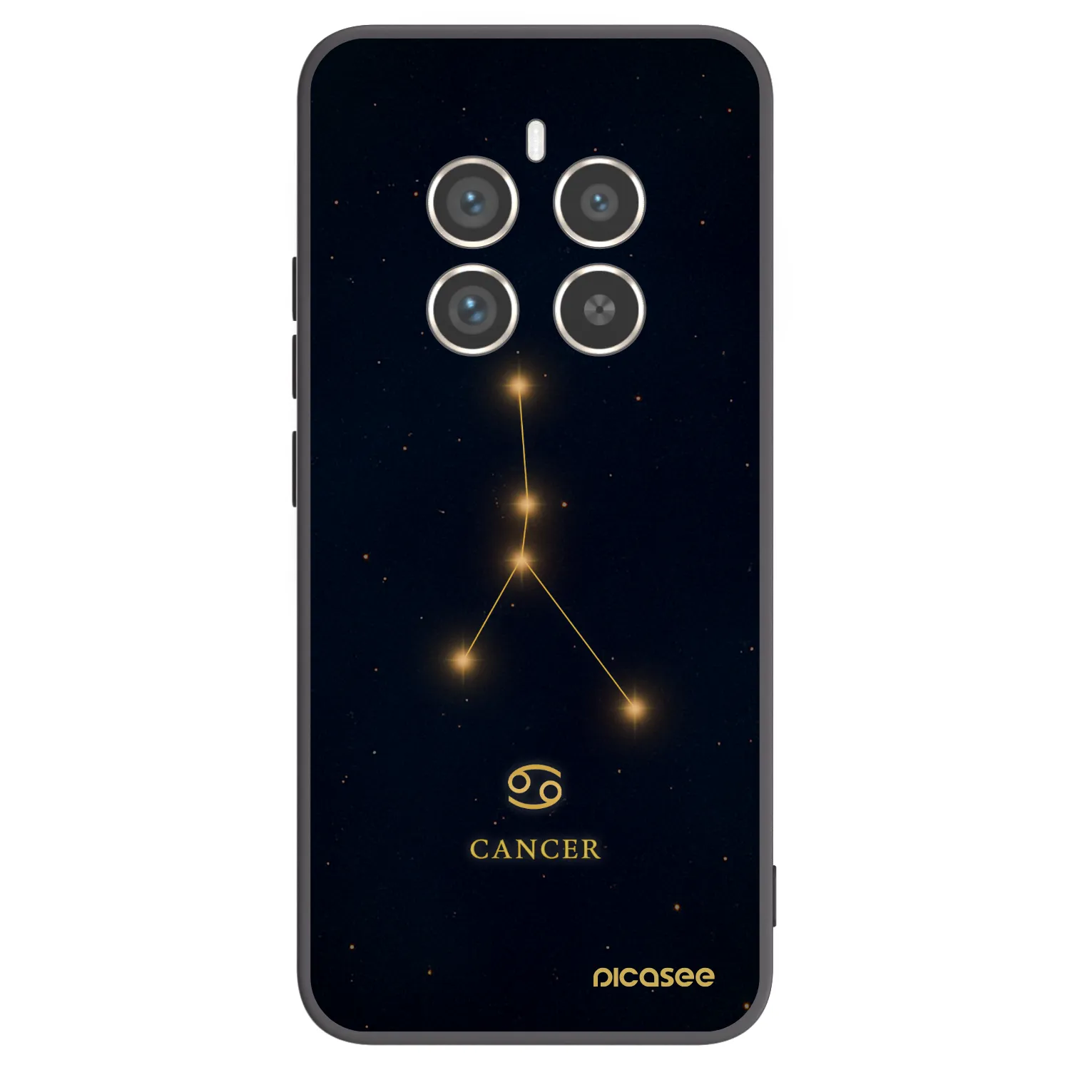 Picasee silikonový černý obal pro Realme 12 Pro 5G - CANCER