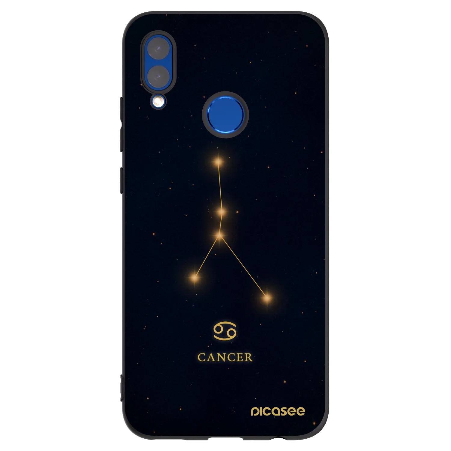 Picasee silikonový černý obal pro Huawei P Smart 2019 - CANCER