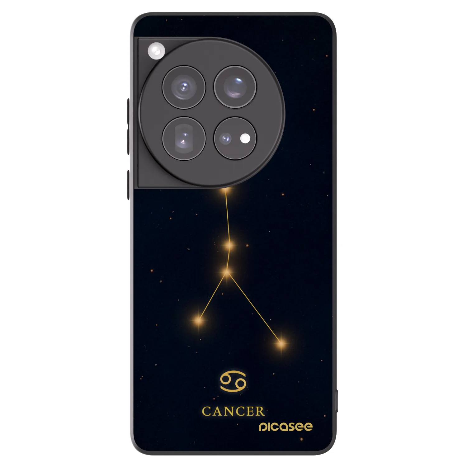 Picasee silikonový černý obal pro OnePlus 12 5G - CANCER