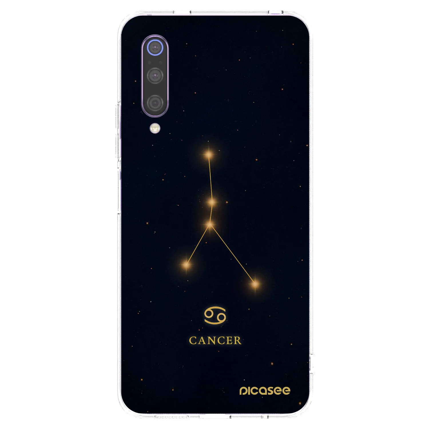Picasee silikonový průhledný obal pro Xiaomi Mi 9 - CANCER